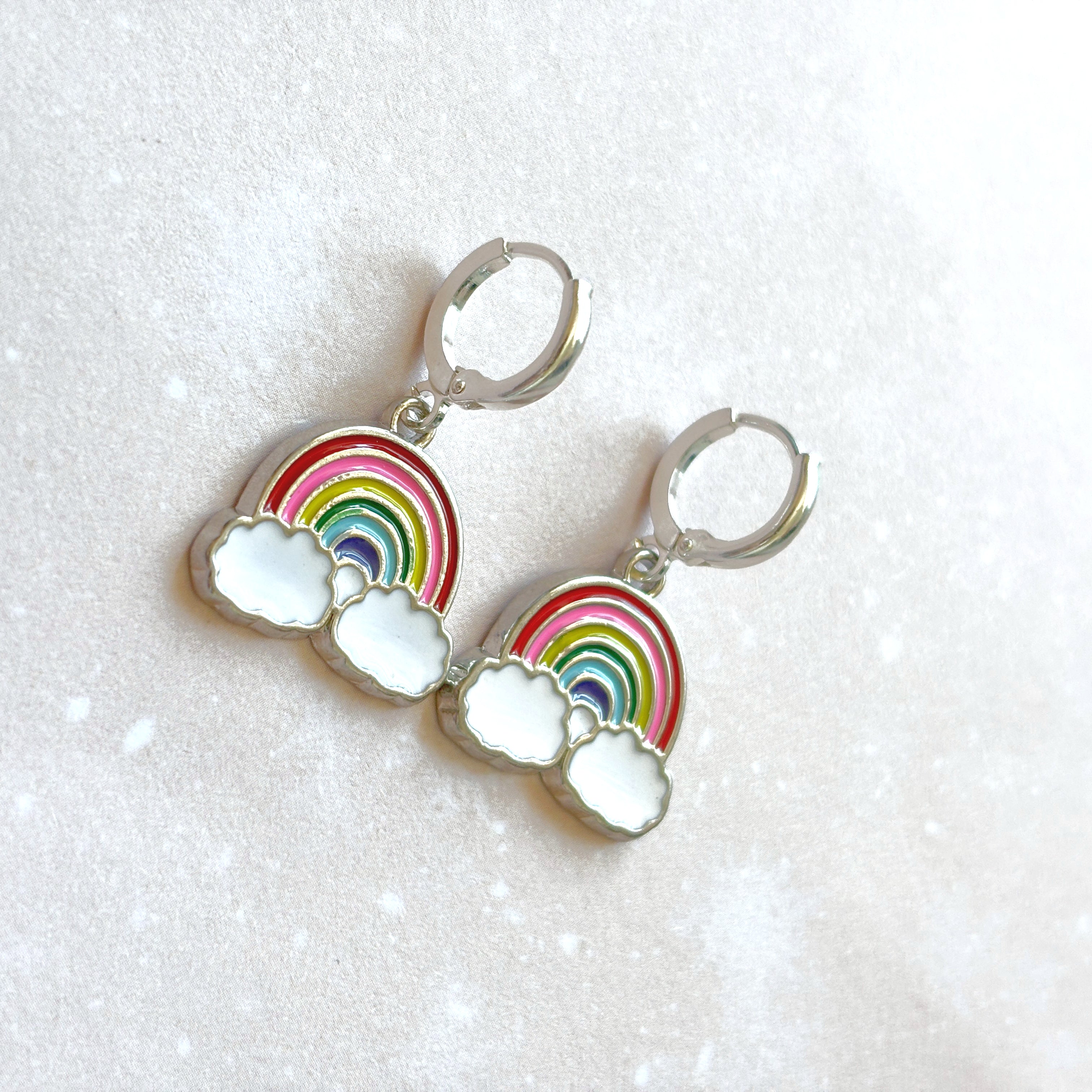 Rainbow Charm Earrings