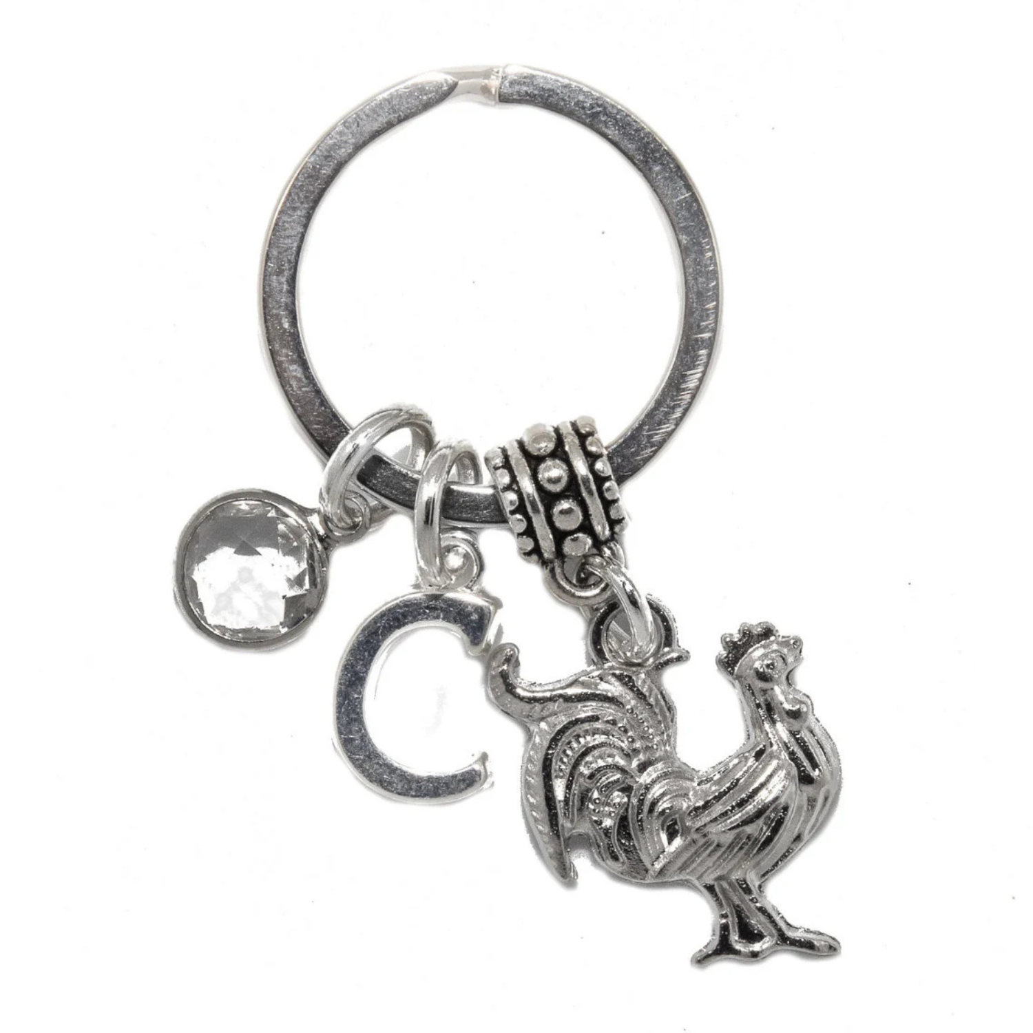 Personalised Chicken Rooster Keyring