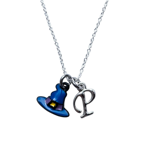 Personalised Enamel Witch Hat Necklace