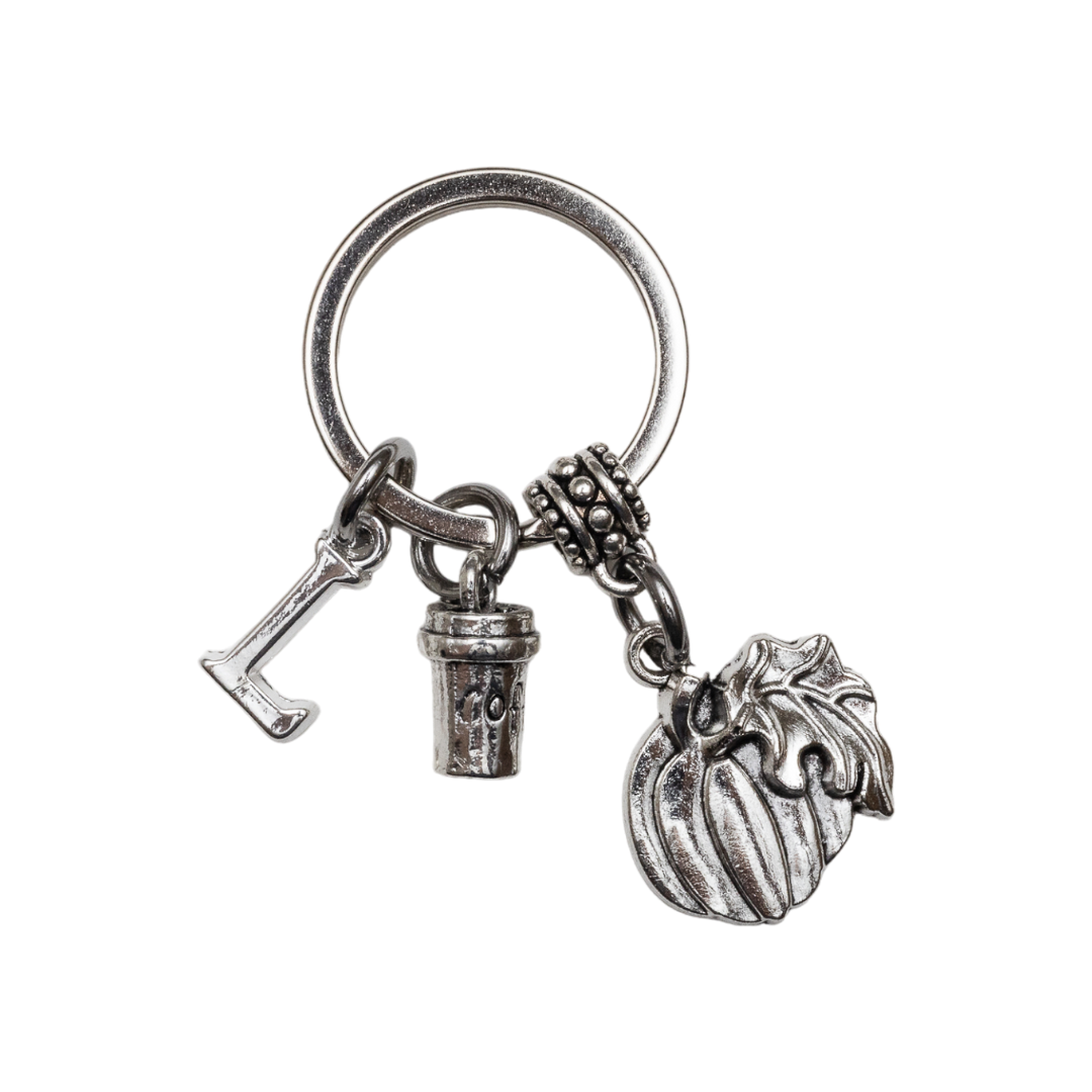 Personalised Pumpkin Coffee Keyring