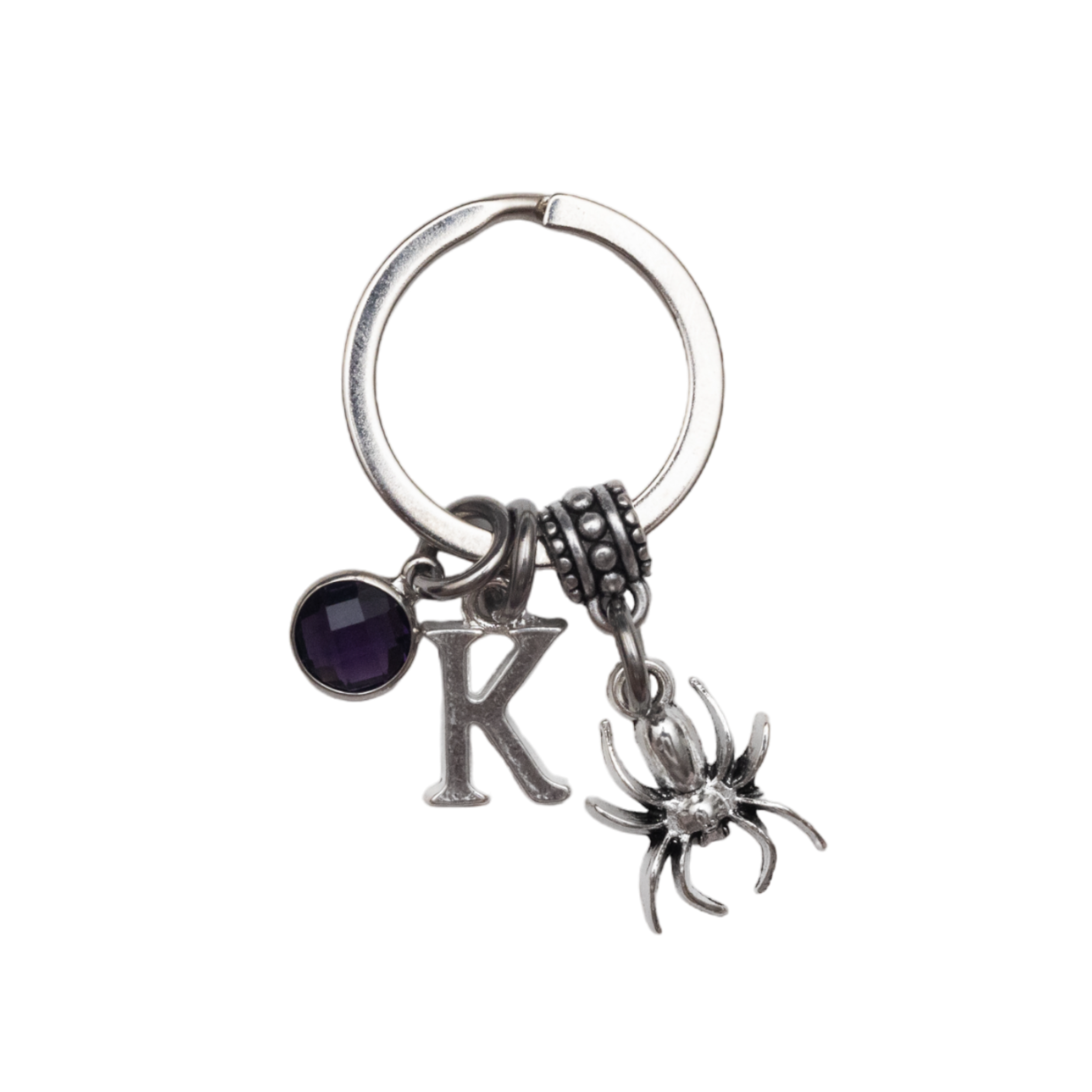 Personalised Spider Keyring