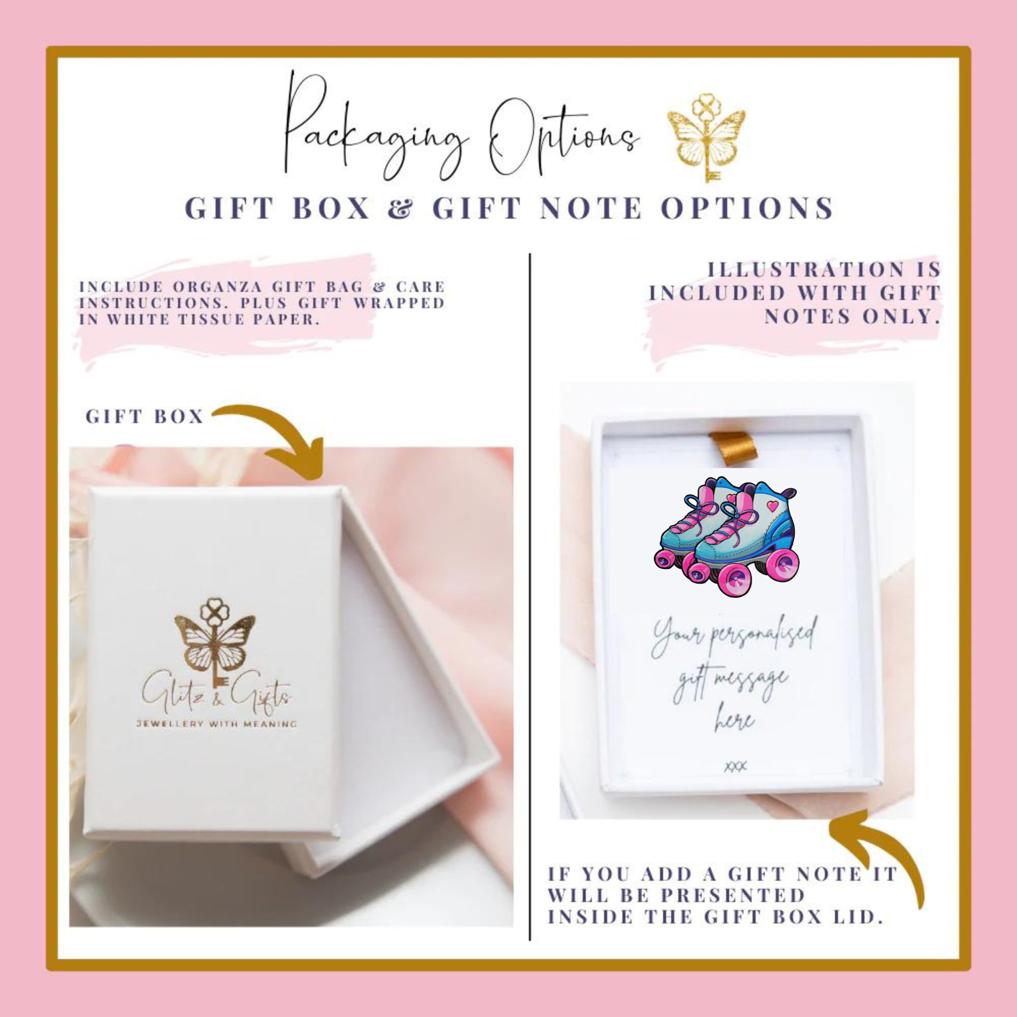 Personalised Roller Skate Necklace