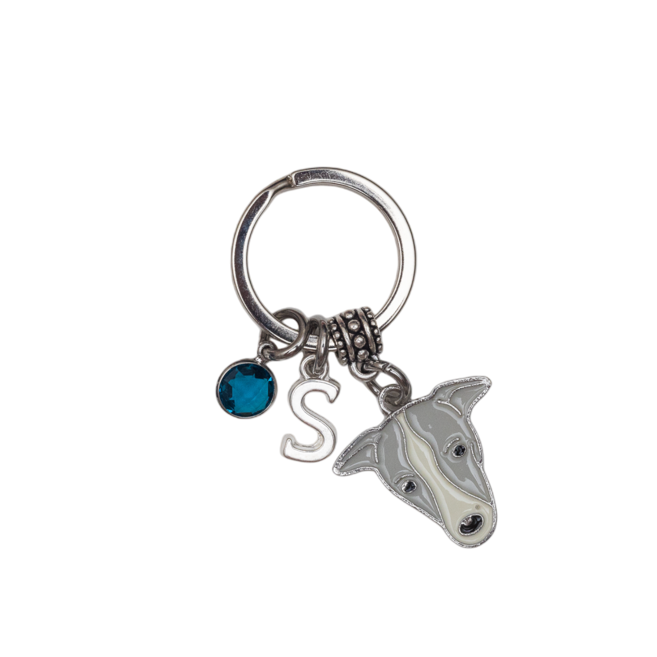 Personalised Greyhound Keyring