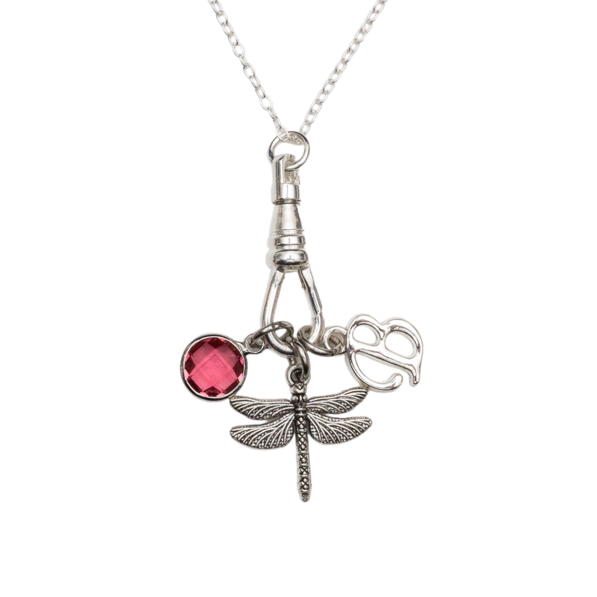 Personalised Dragonfly Charm Catcher Necklace