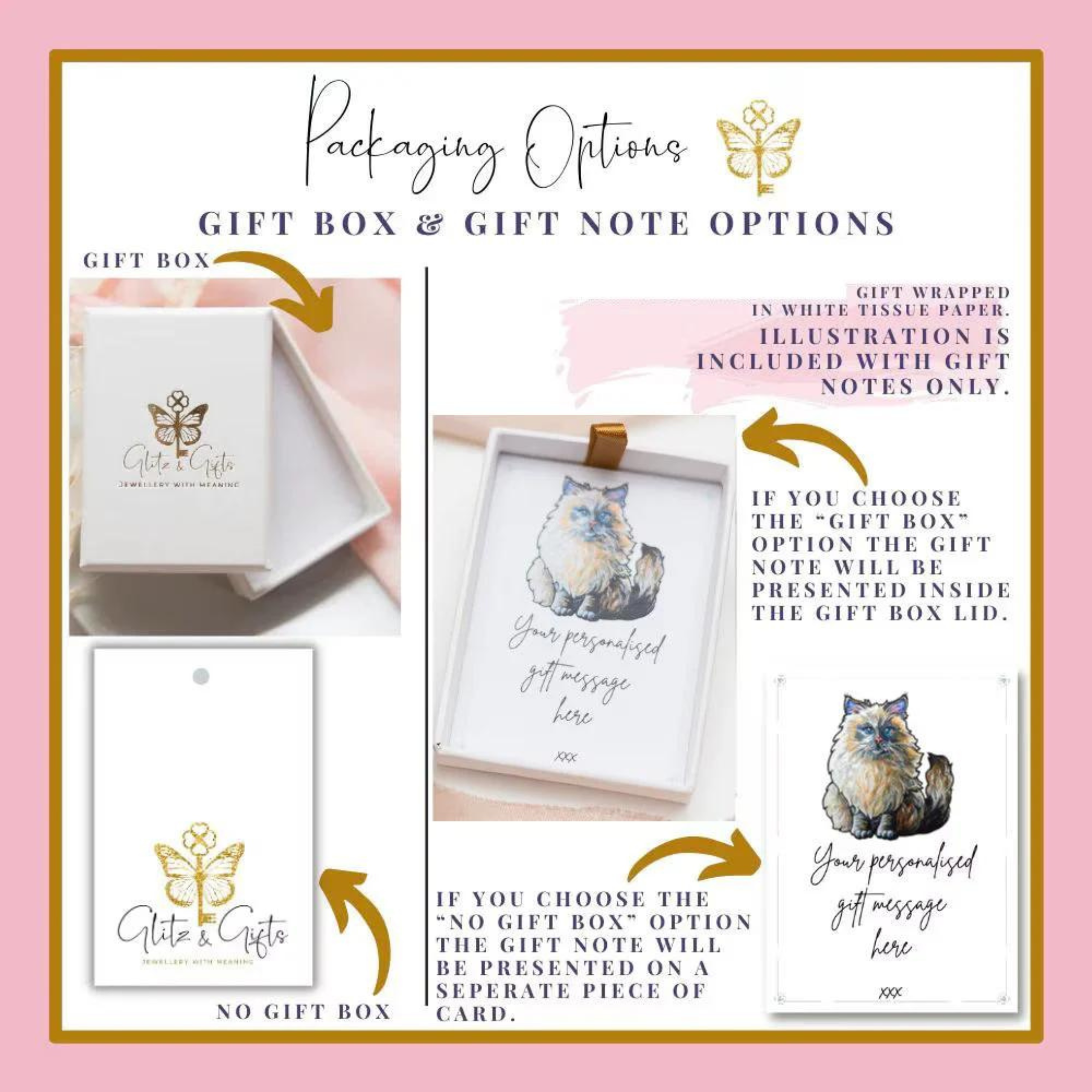 Origami Cat Charm Earrings