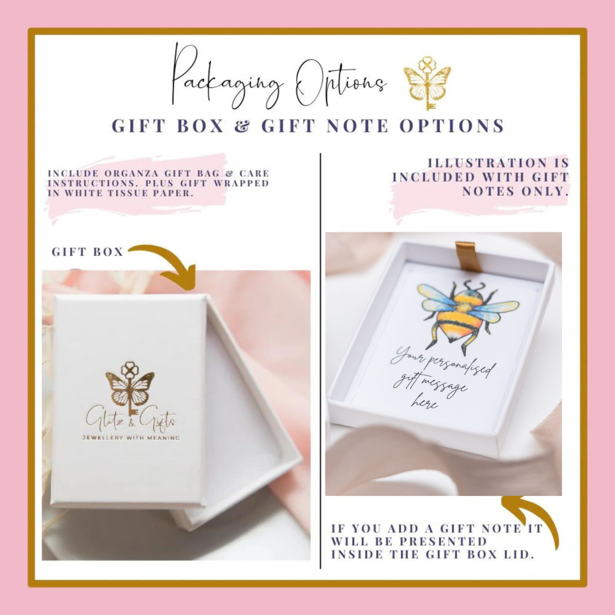 Personalised Bumble Bee Necklace