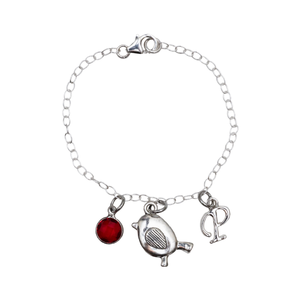 Personalised Robin Bracelet