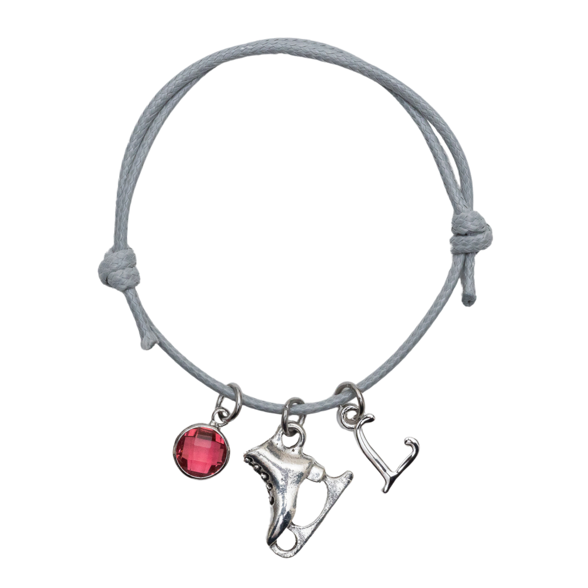 Personalised Ice Skate Cord Bracelet