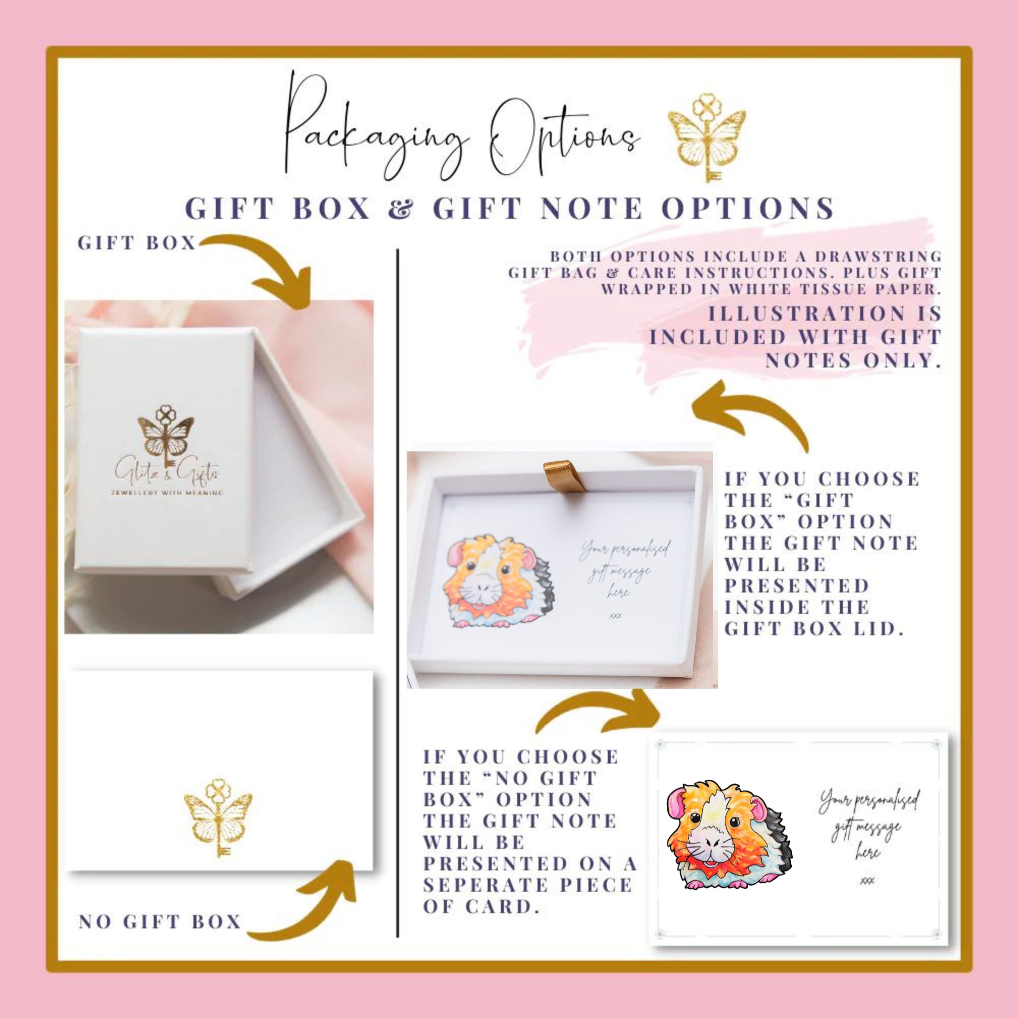 Personalised Guinea Pig Cord Bracelet