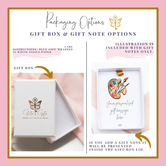 Personalised Paint Palette Necklace