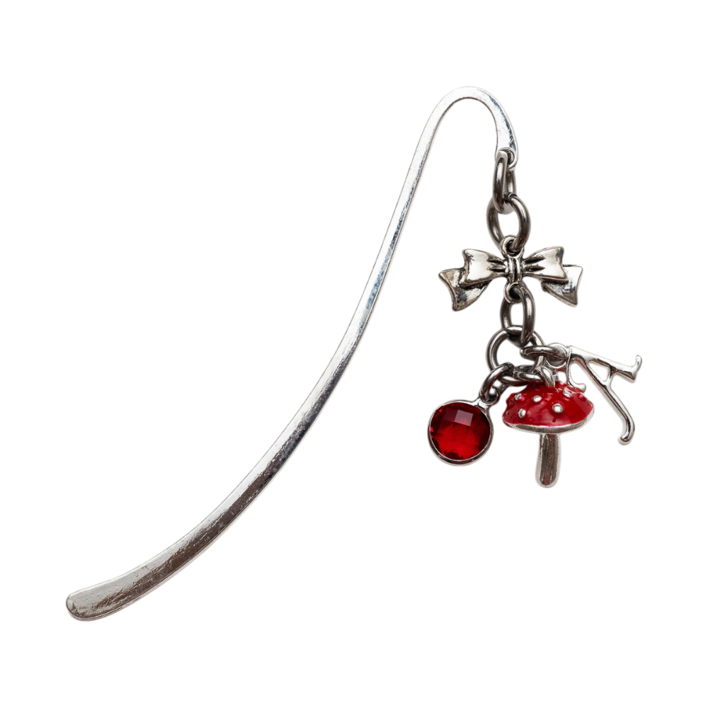 Personalised Red Toadstool Bookmark