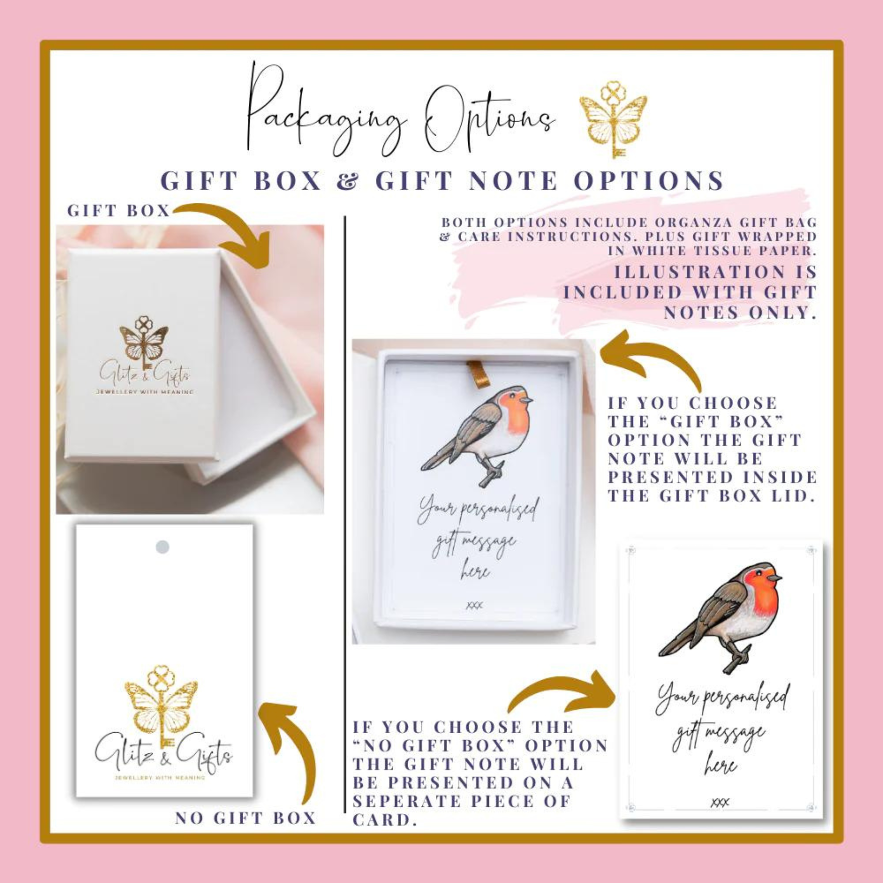 Personalised Robin Birthstone Charm Earrings