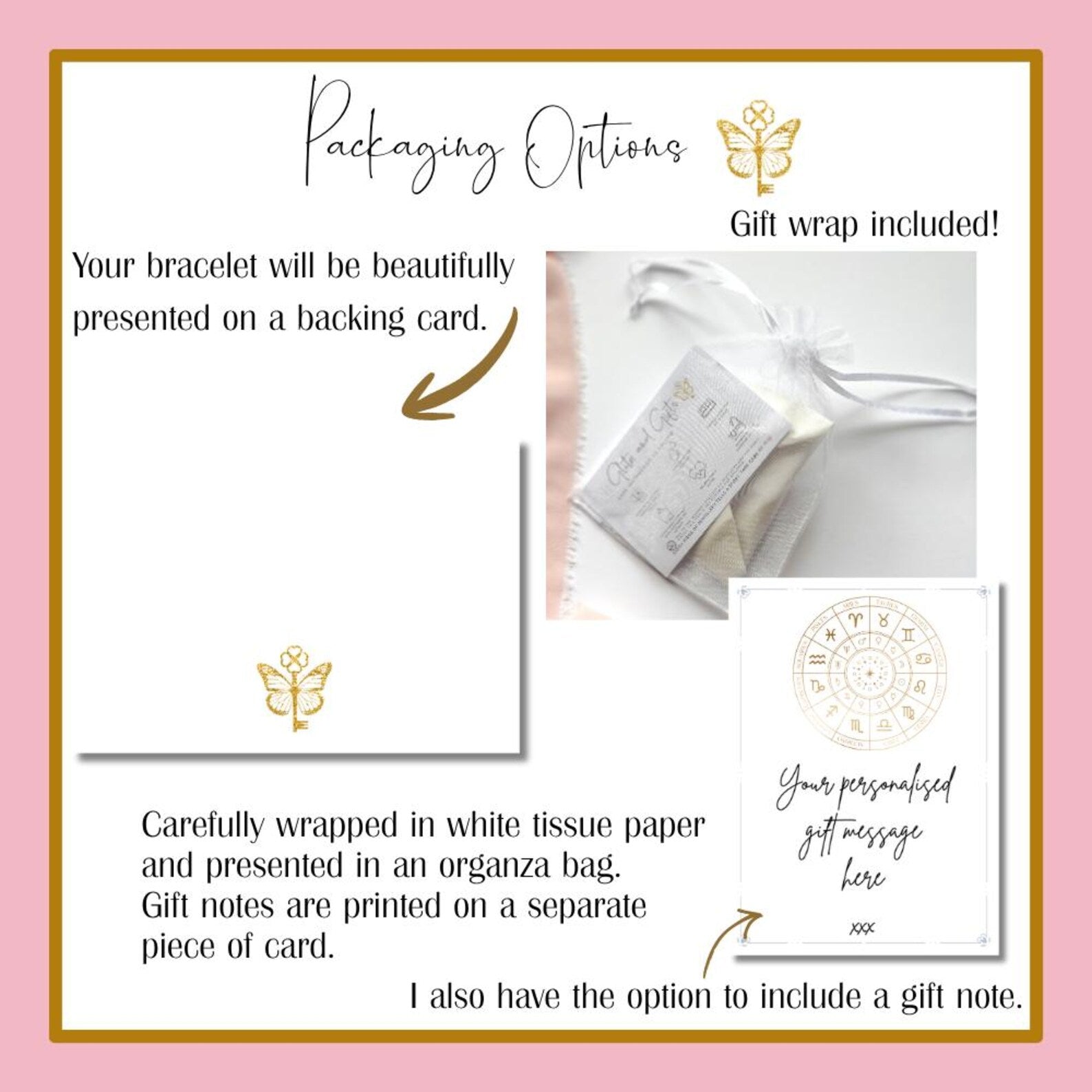Personalised Zodiac Knot Bangle – Initial Charm Astrology Bracelet
