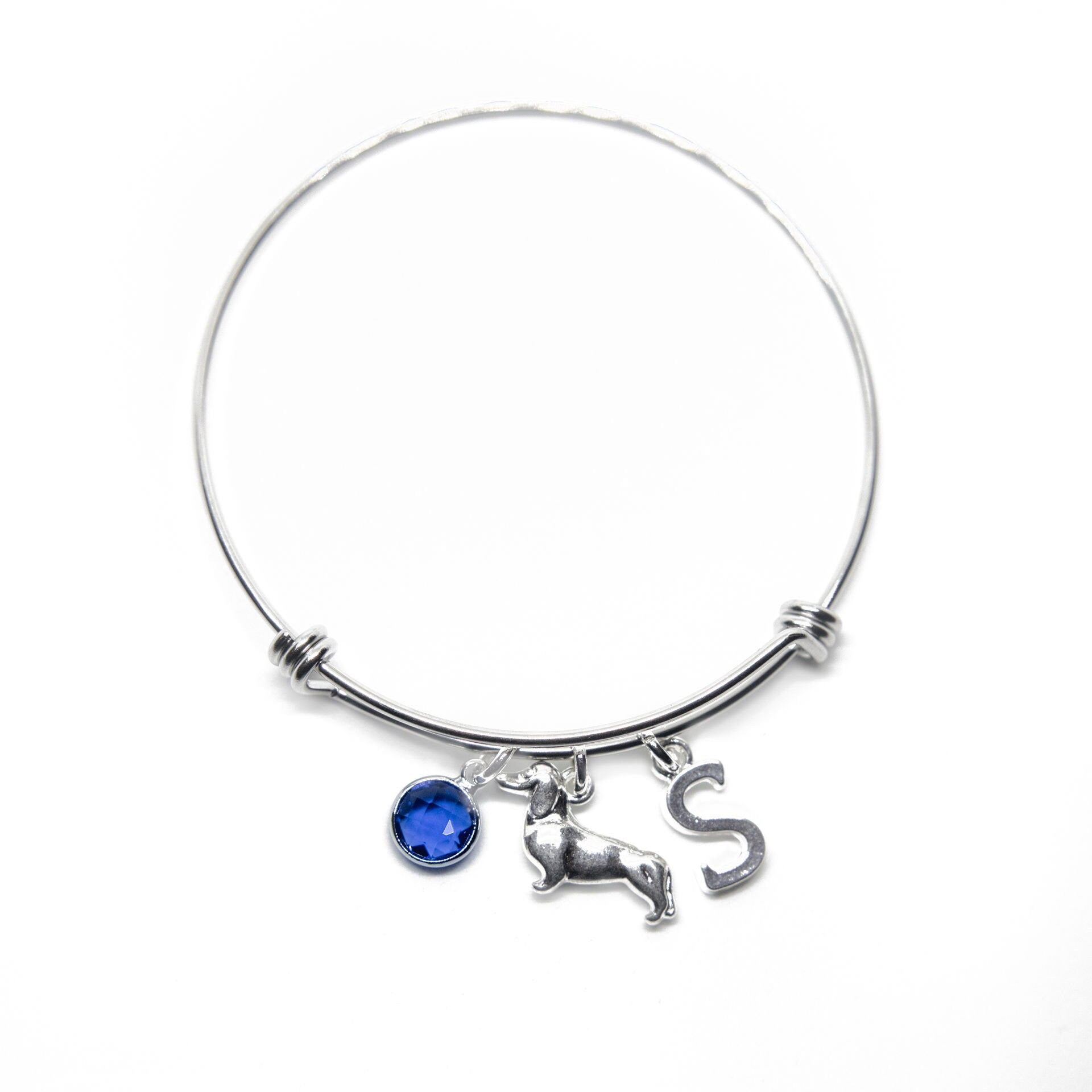 Dachshund bracelet, adjustable bangle, personalised gifts, dog owner. dogs walker. wiener puppy, sausage dog