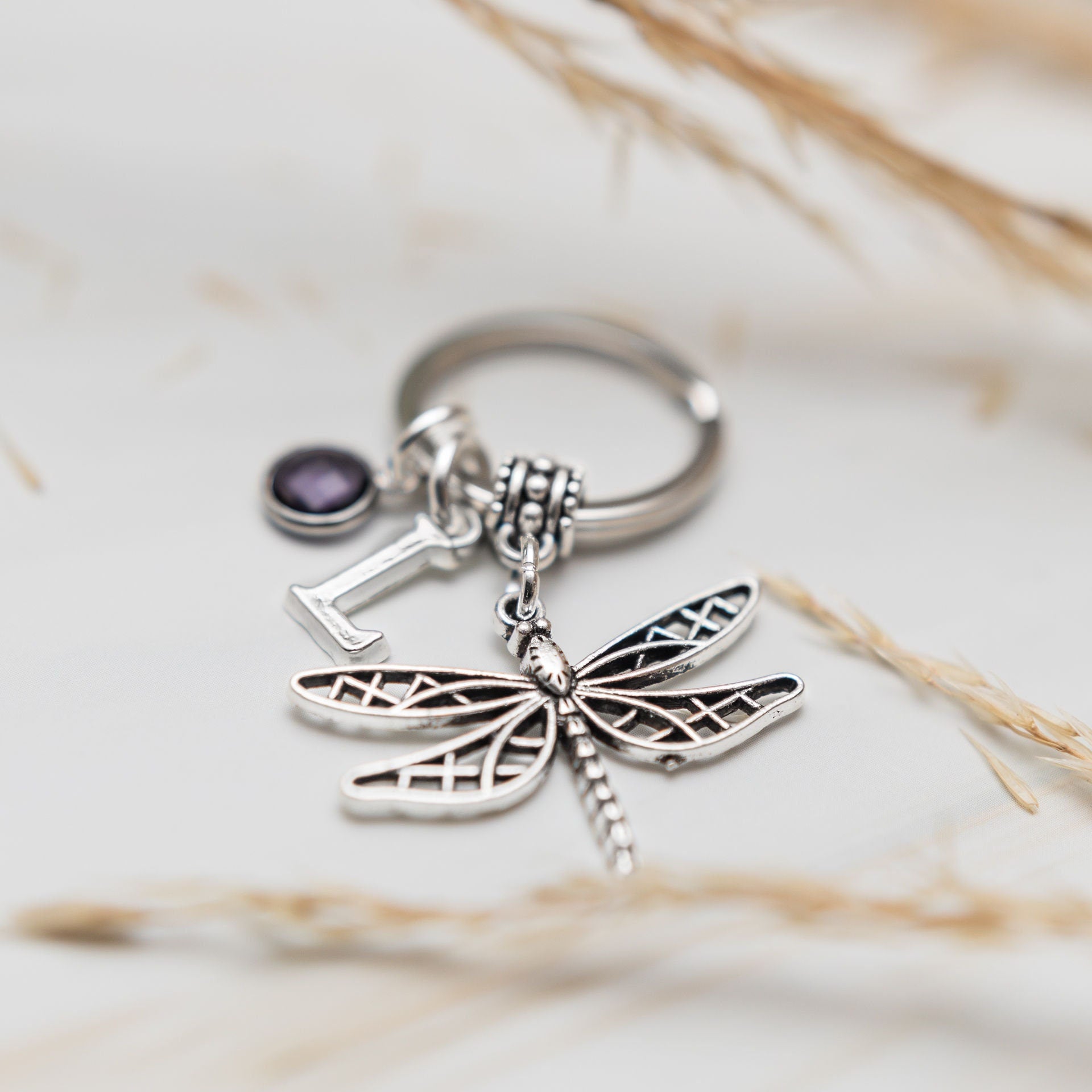 Dragonfly keyring personalised gifts dragonfly bag charm insect gifts animal keychain