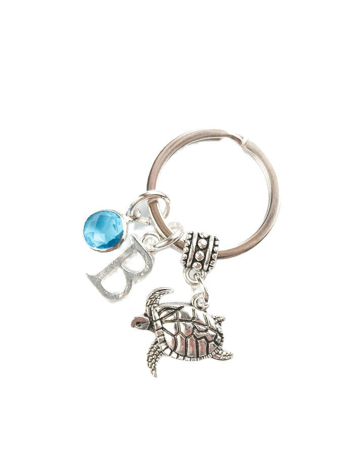 Turtle keyring beach Ocean keyring sea personalised gifts animal keychain