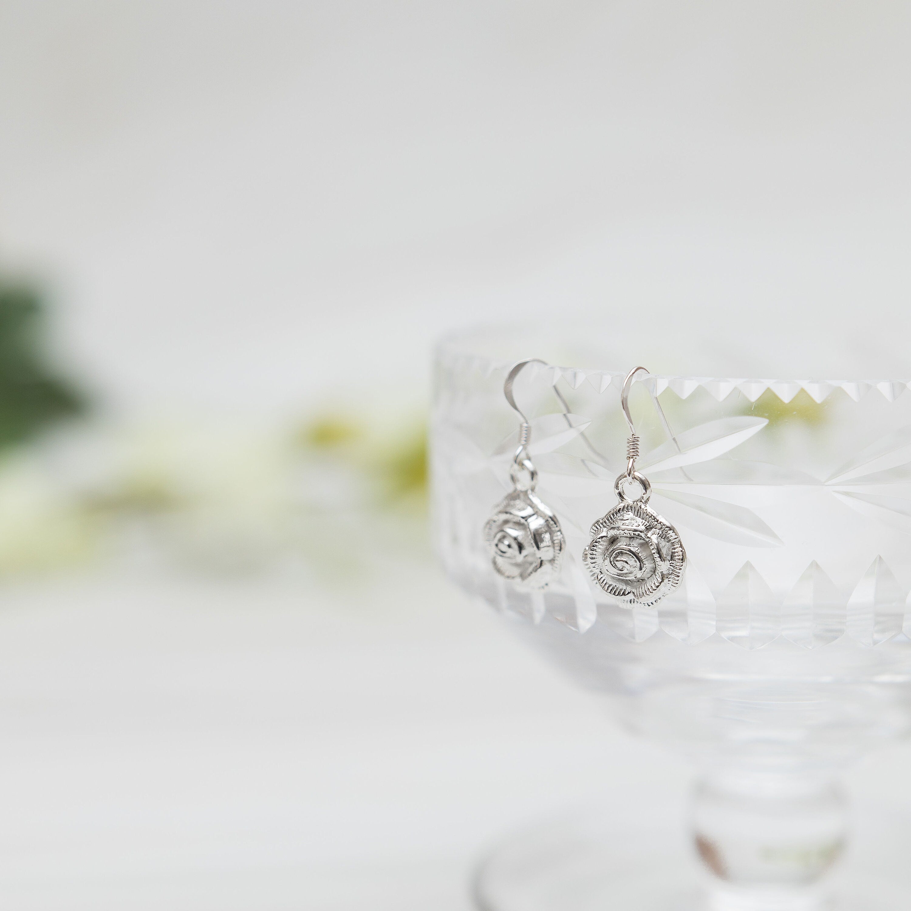 Rose earrings, flower earrings, Valentines jewellery, flower accessory, floral gifts, gardening gifts, gift for gardener, rose theme gift