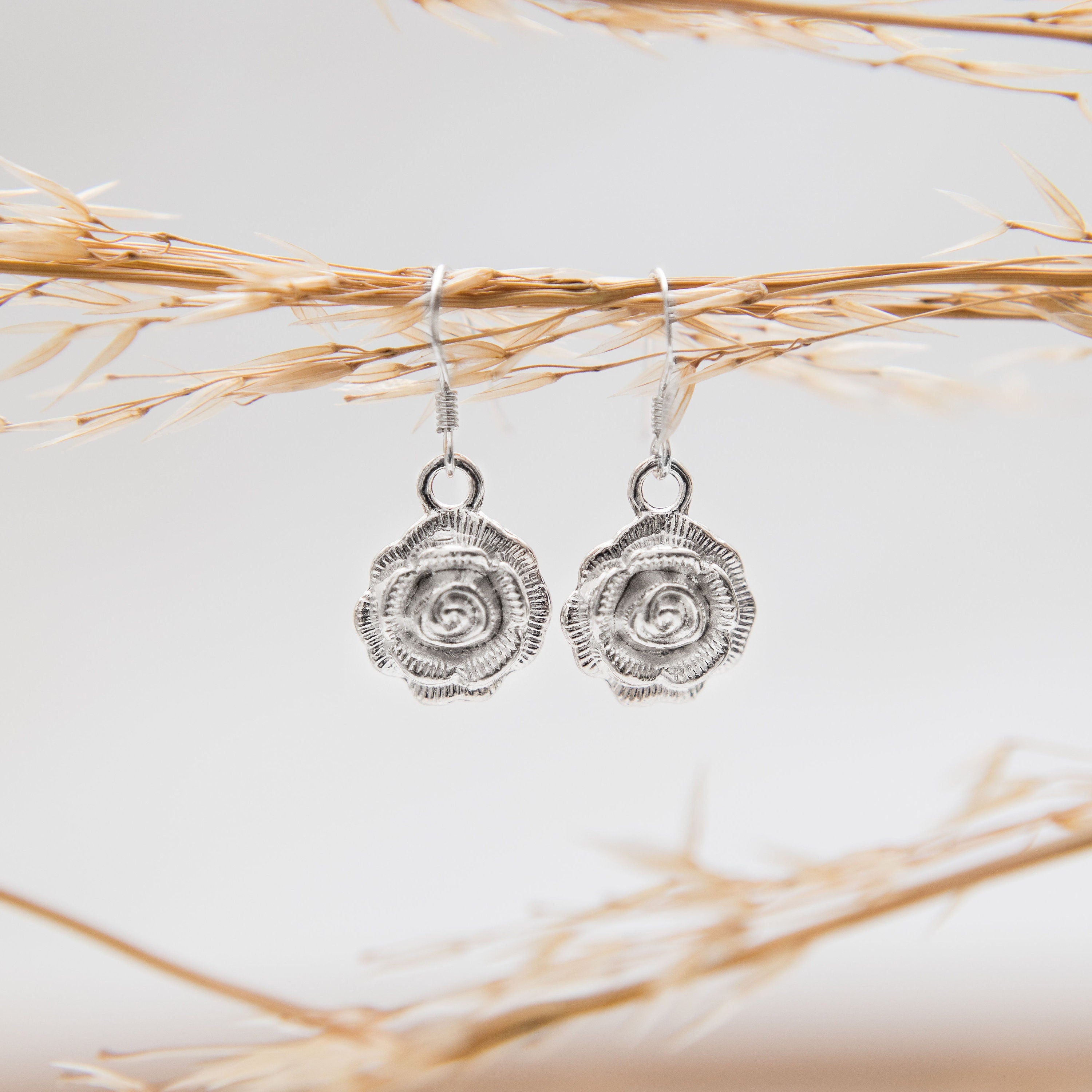 Rose earrings, flower earrings, Valentines jewellery, flower accessory, floral gifts, gardening gifts, gift for gardener, rose theme gift