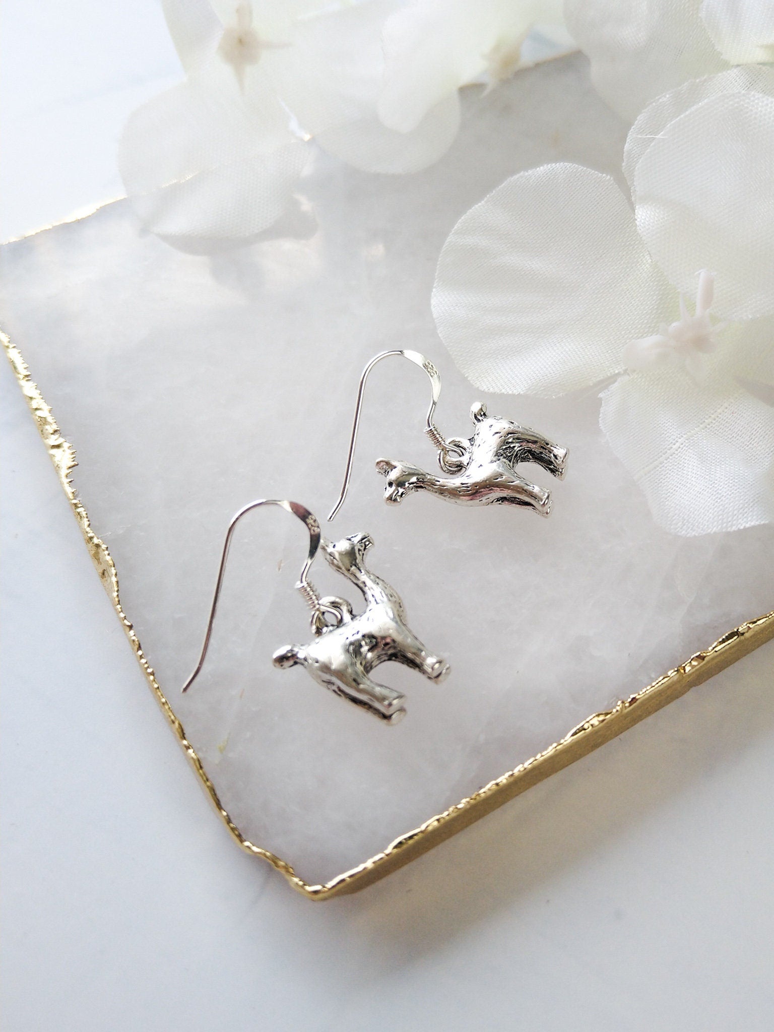 Llama earrings, alpaca gifts, animal jewellery, gifts for llama fans