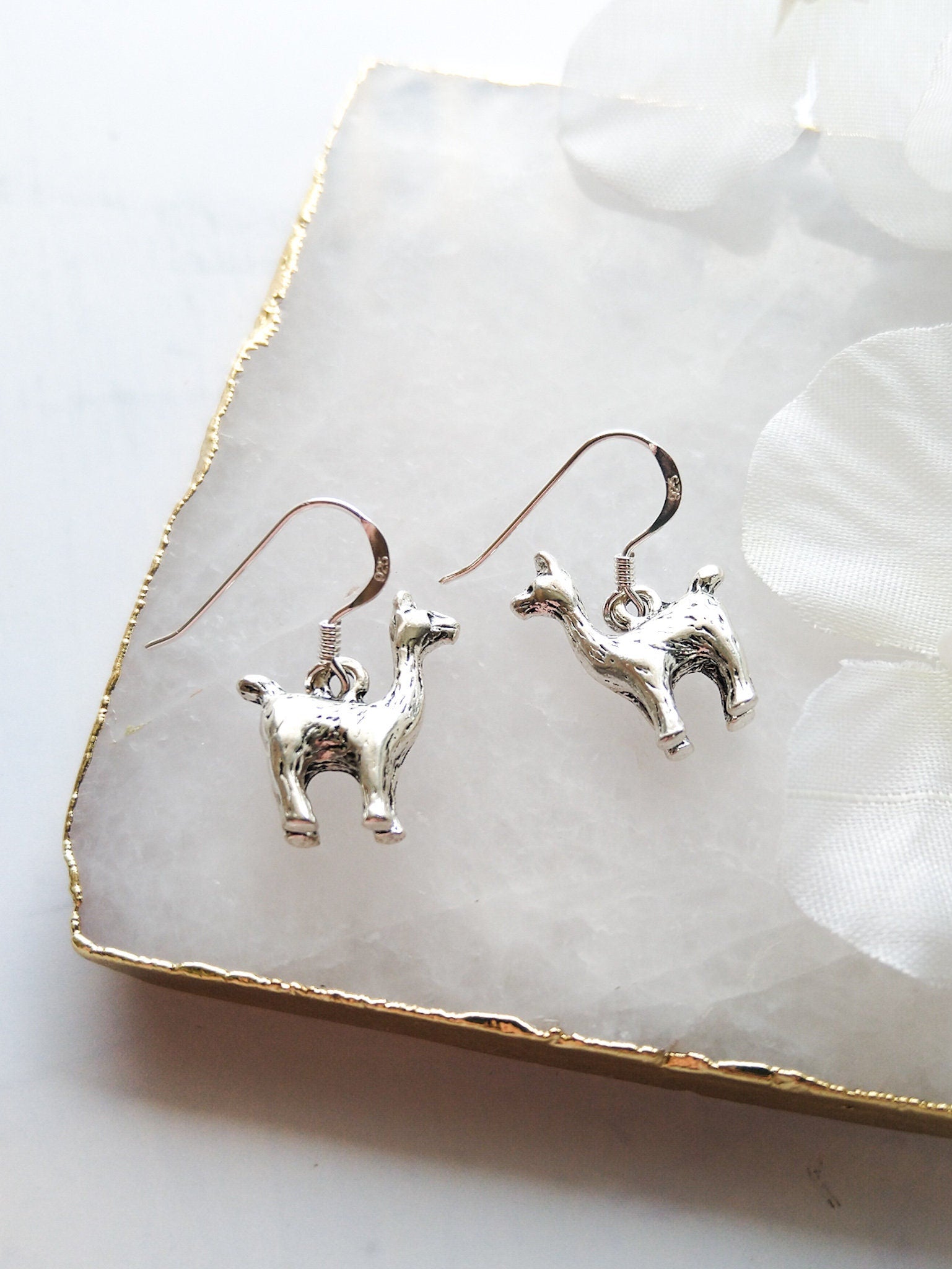 Llama earrings, alpaca gifts, animal jewellery, gifts for llama fans