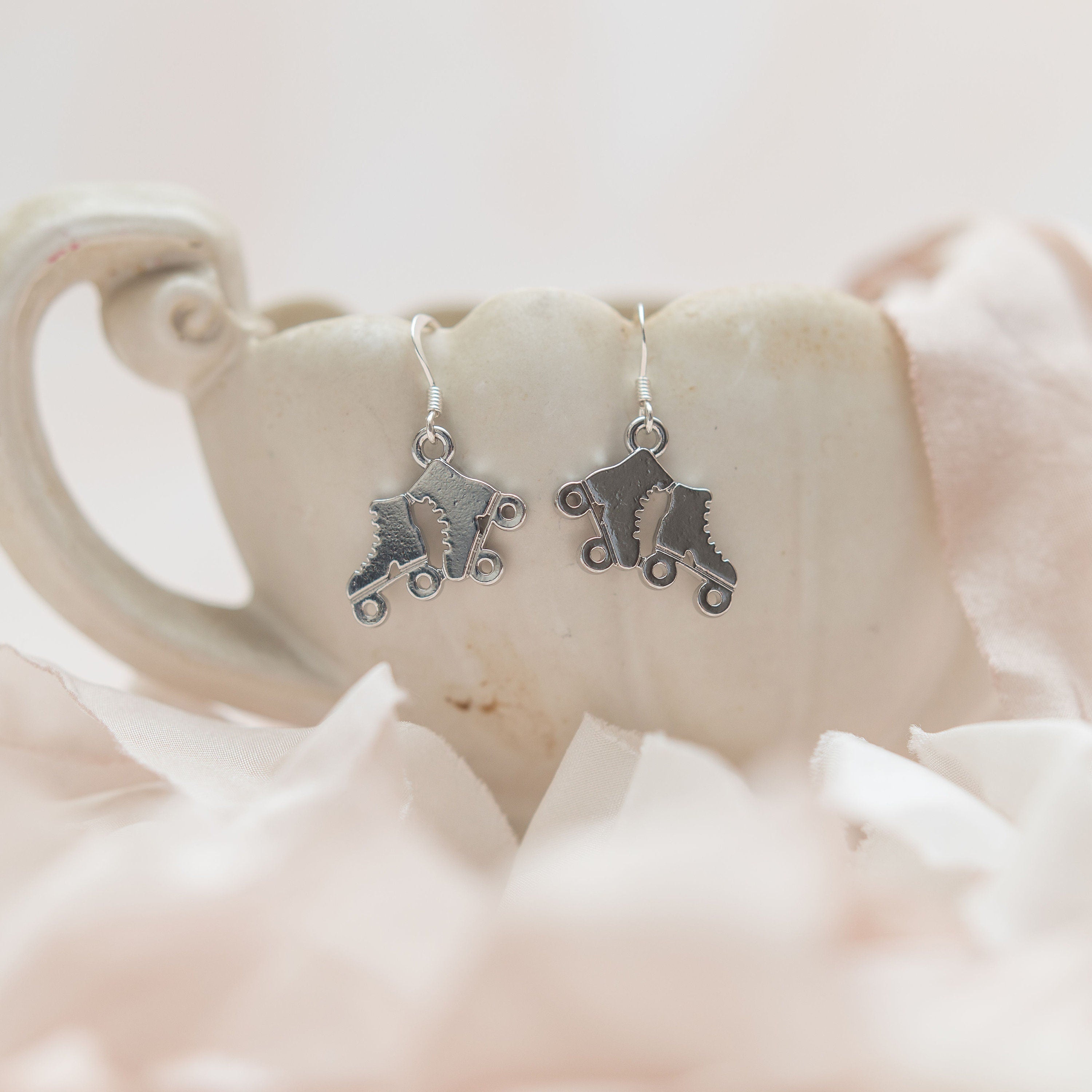 Roller skate earrings, skating jewellery, roller skating gift, roller derby gifts, skater girl gifts, sport girls birthday present