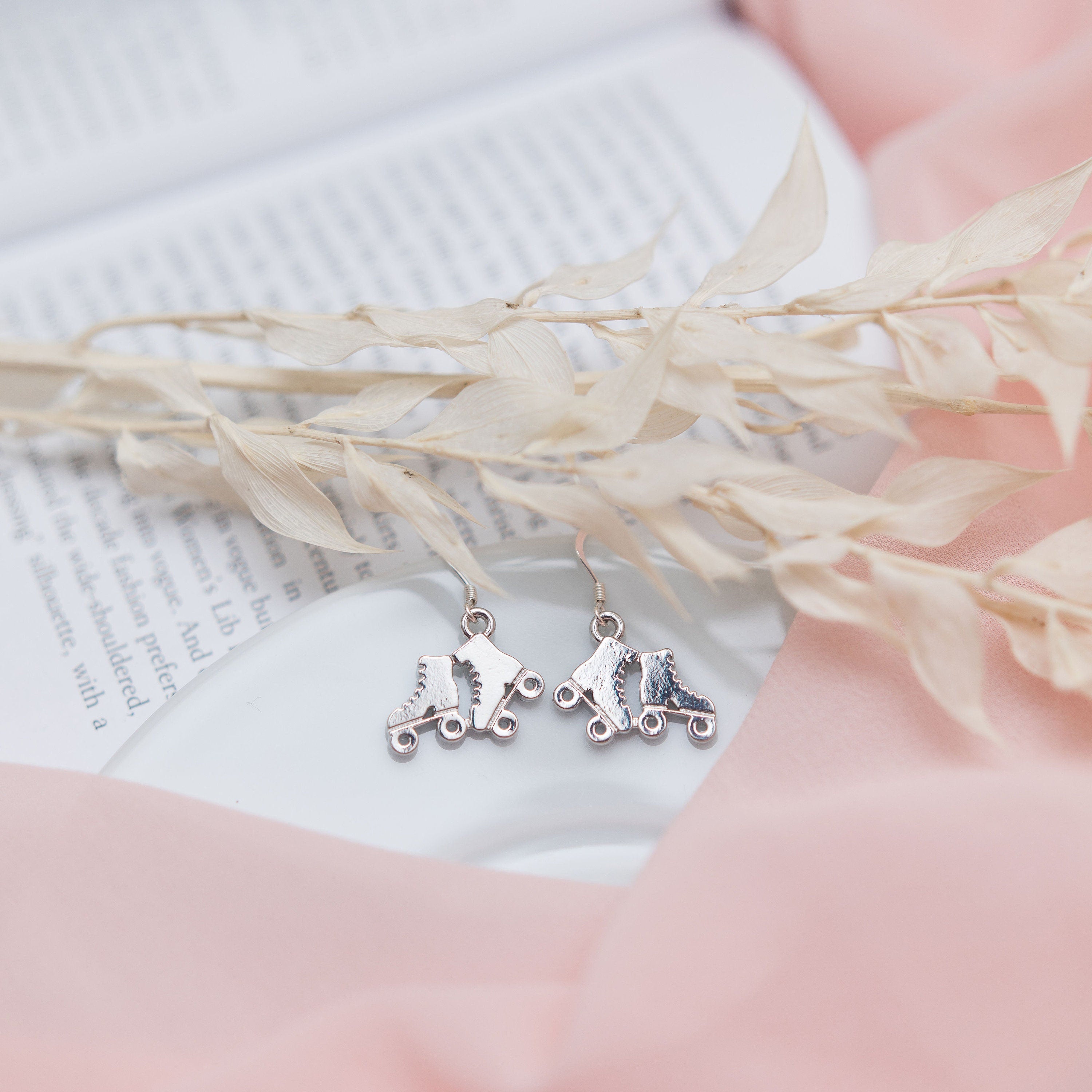 Roller skate earrings, skating jewellery, roller skating gift, roller derby gifts, skater girl gifts, sport girls birthday present