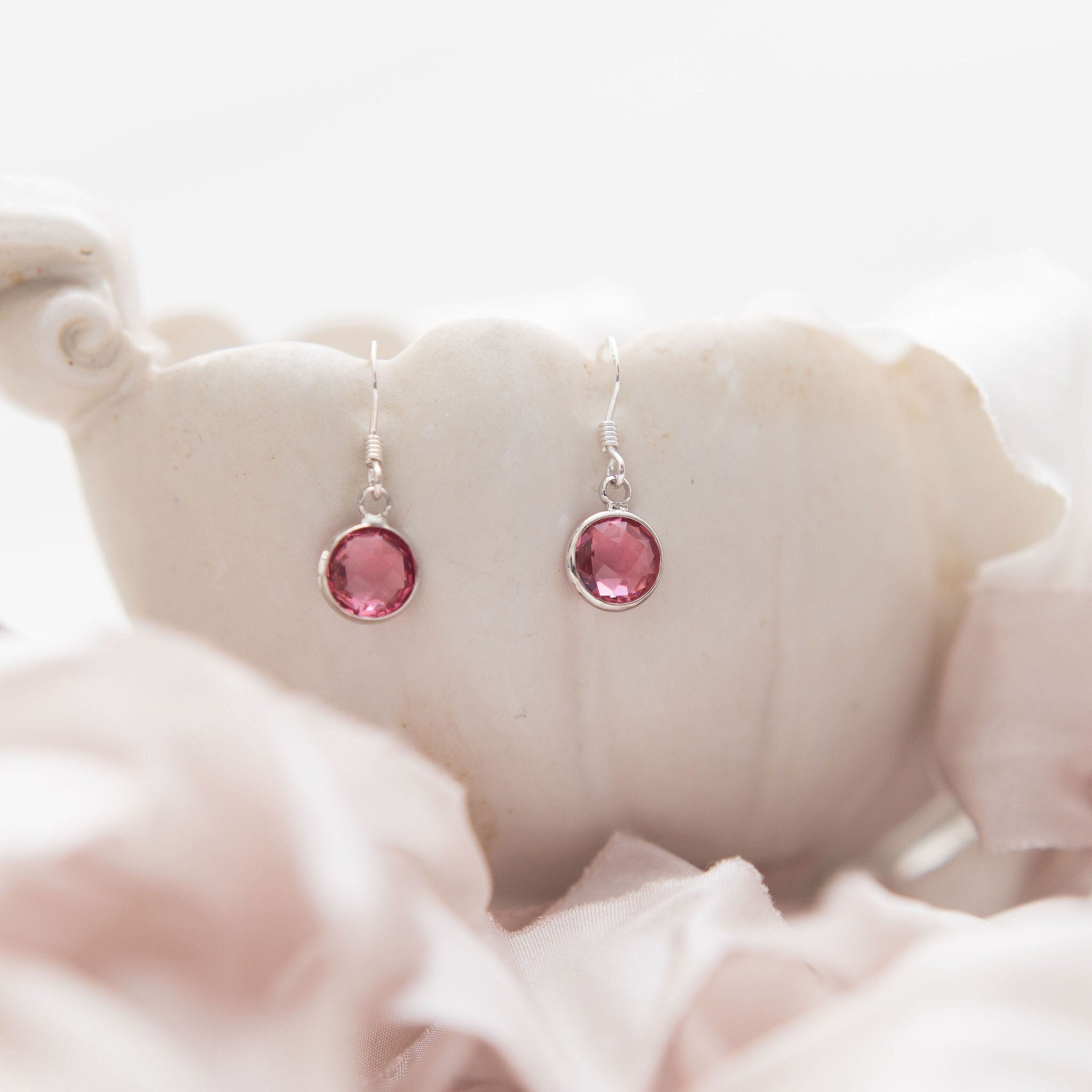 Birthstone earrings birthday gift January February March April May June July August September October November December women's jewellery