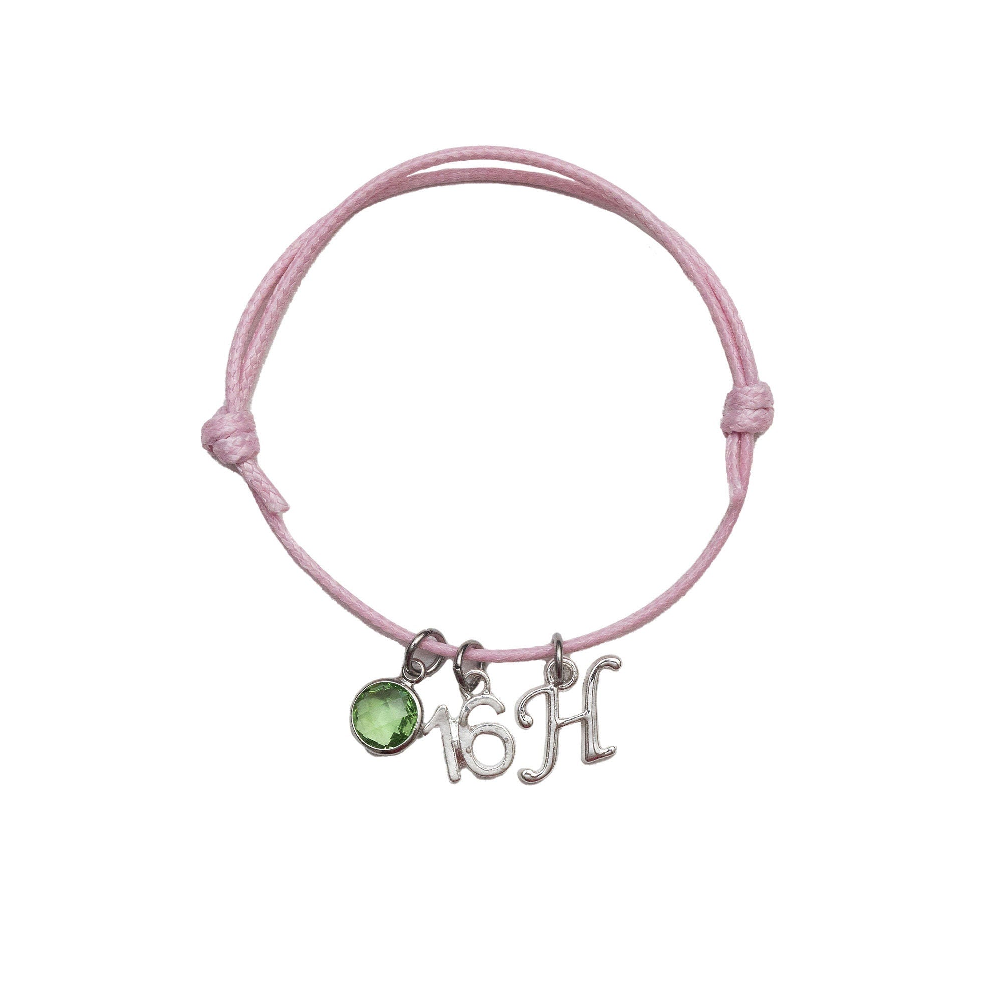 16 18 21 30 40 50 60 70 80 birthday bracelet, special number age charm, waxed cord adjustable, personalised gifts, custom jewellery