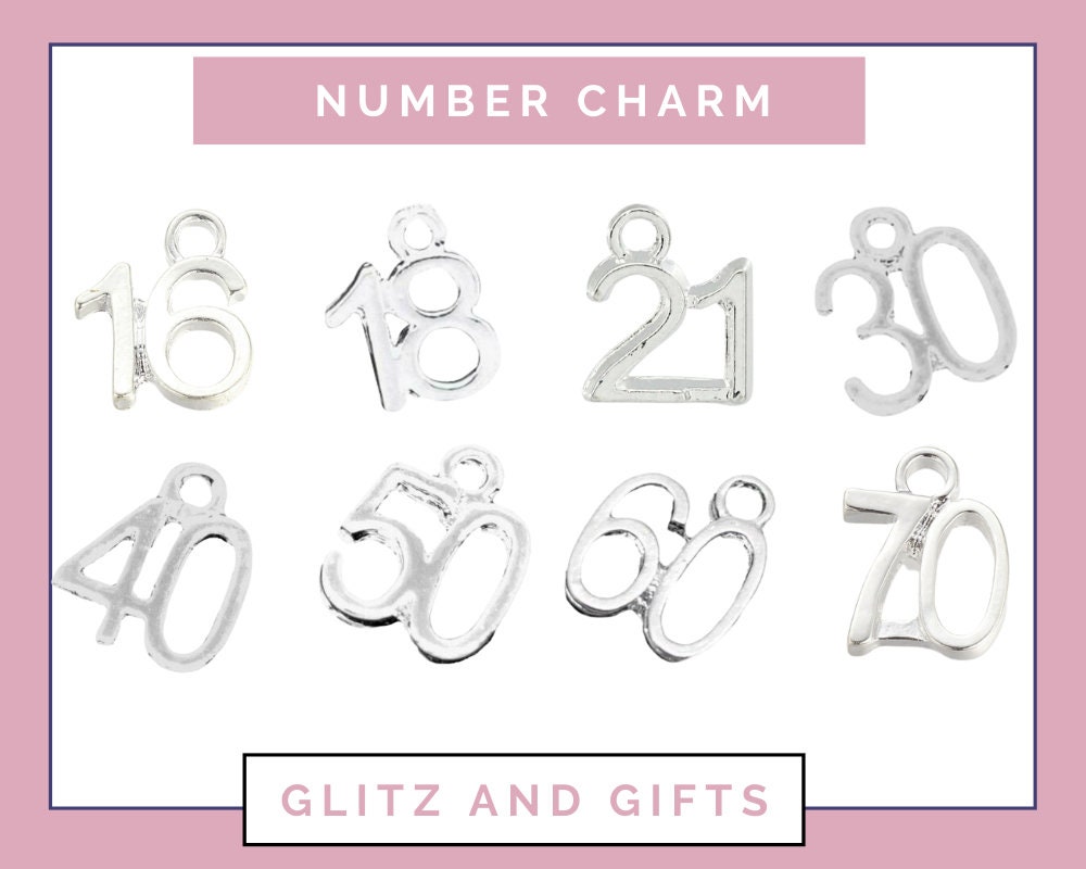 16 18 21 30 40 50 60 70 80 birthday bracelet, special number age charm, waxed cord adjustable, personalised gifts, custom jewellery