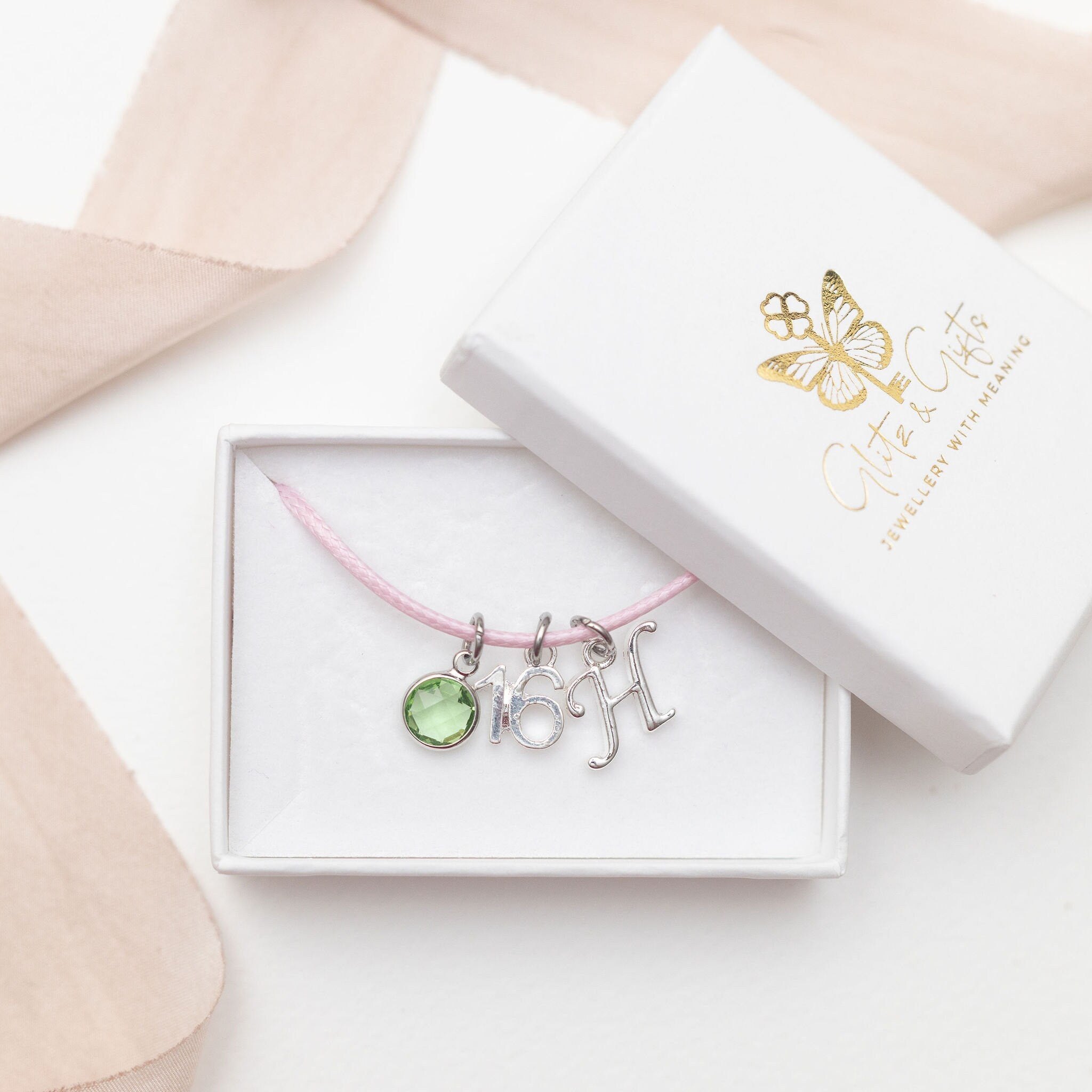 16 18 21 30 40 50 60 70 80 birthday bracelet, special number age charm, waxed cord adjustable, personalised gifts, custom jewellery