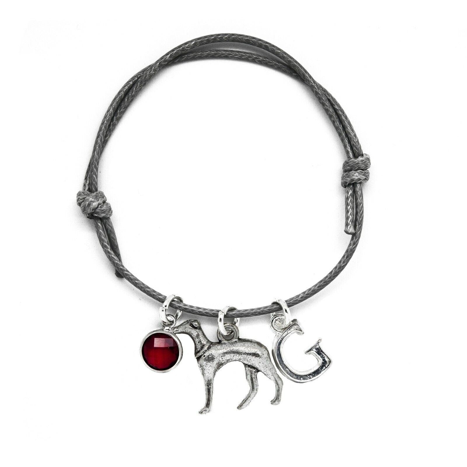 Greyhound bracelet, personalised gifts, gift for dog owner, dog walker Christmas, dog groomer thank you, new puppy, pet memorial remembrance