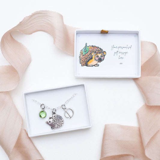 Hedgehog bracelet, Autumnal woodland charm, personalised gifts, animal jewellery, nature theme accessory, hedgehog gifts, pygmy pet keepsake