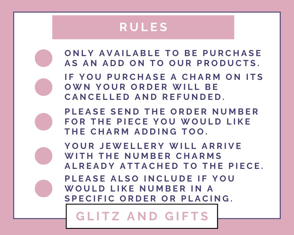 Add A Year Charm on to an existing order - please message before purchasing