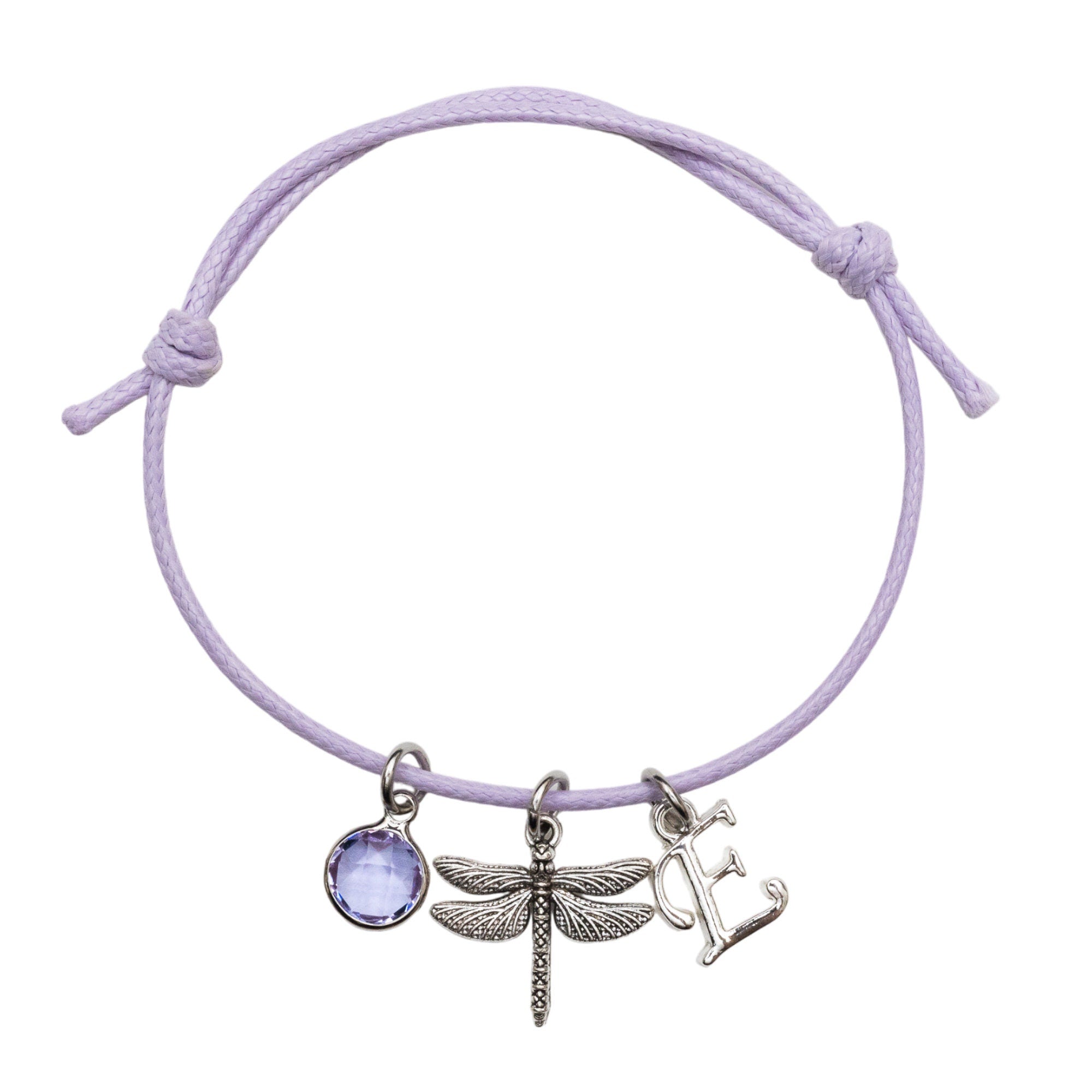 Dragonfly bracelet, waxed cord adjustable, personalised gifts, insect jewellery, gardener garden gift, friendship friend birthday