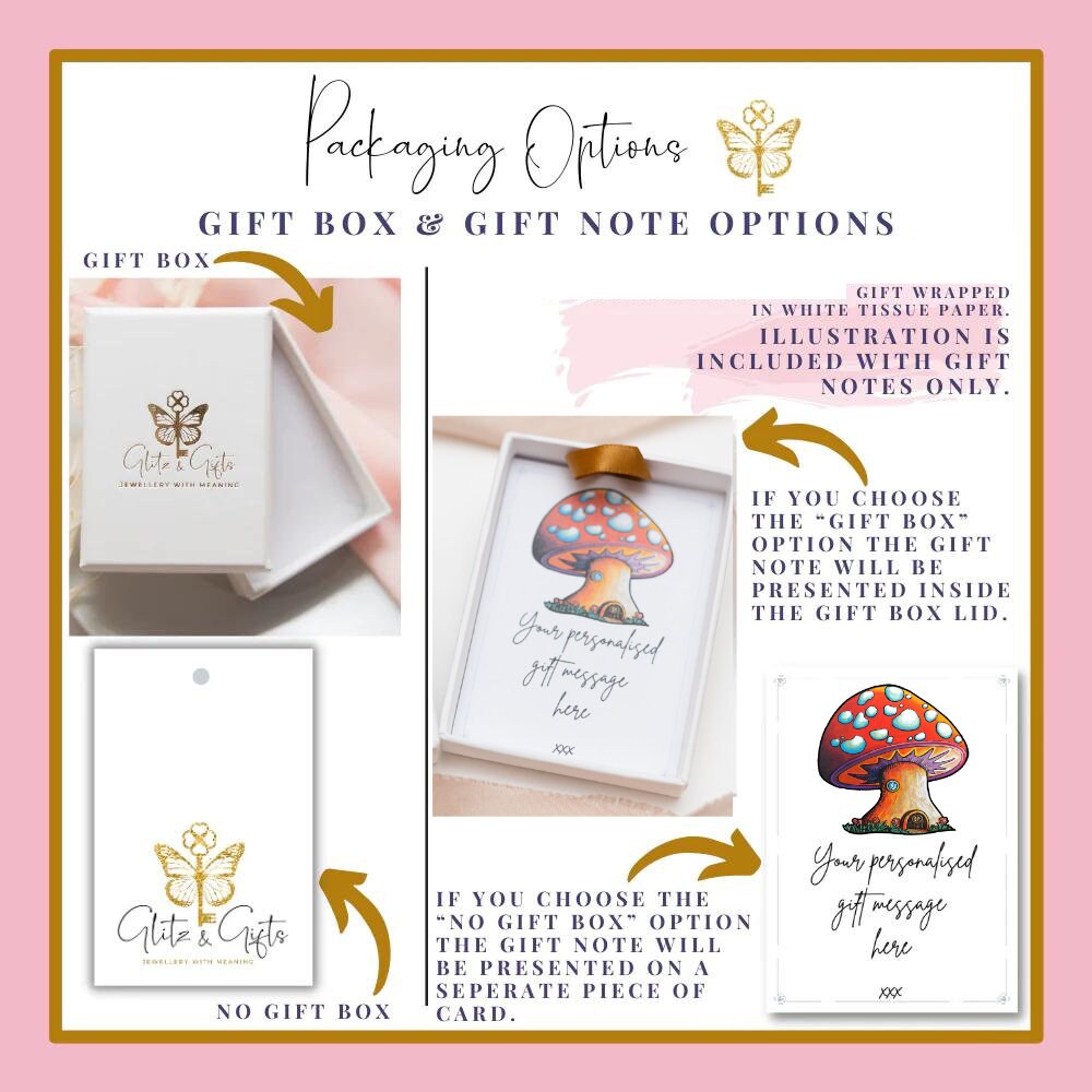 Personalised Red Toadstool Necklace