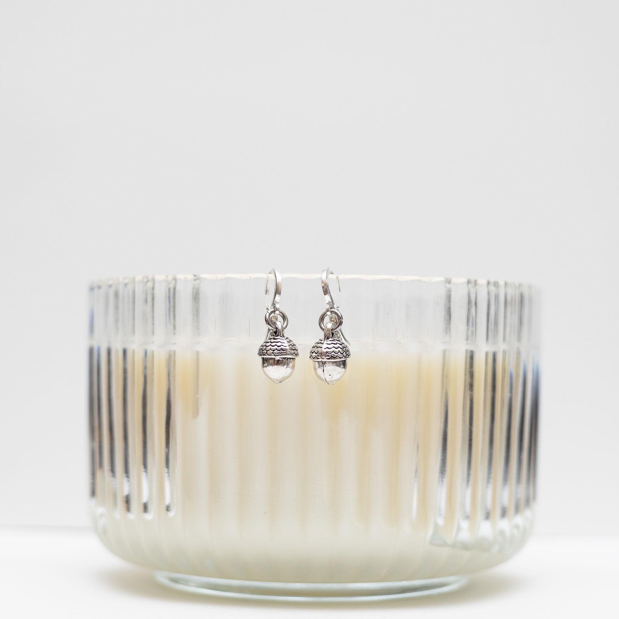 Acorn earrings, Autumn jewellery, oak tree gift, woodland walk, nature accessory, Autumnal style, acorn gift, acorn jewellery, hoops huggies