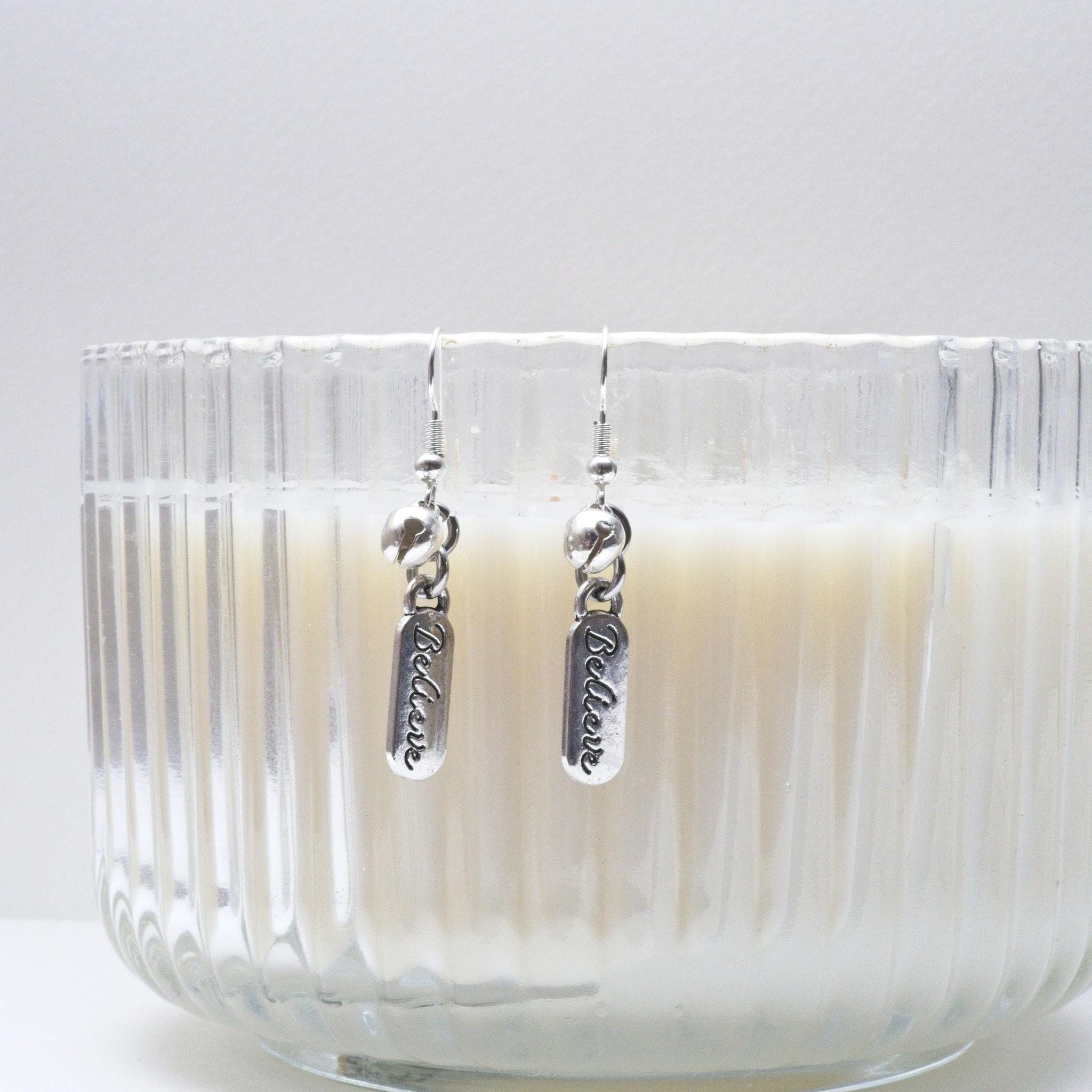 Believe Jingle Bell Christmas Earrings: Festive Jewellery