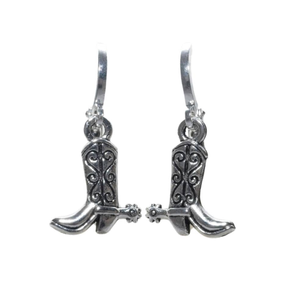 Cowgirl boot earrings, cowboy boot jewellery, wild west gifts, western jewellery, rodeo theme accessory,