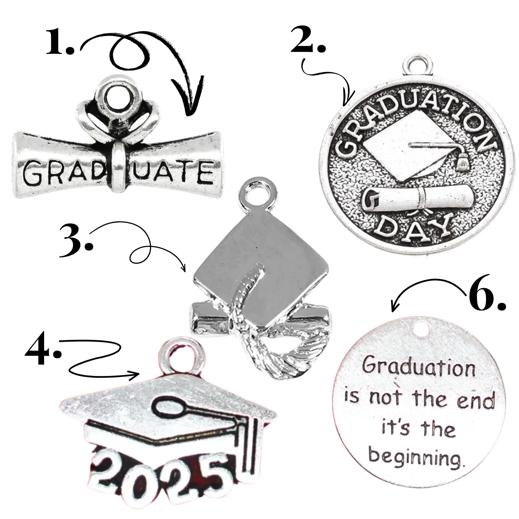 Graduation Charm Add-On: Keepsake for Necklace or Keyring