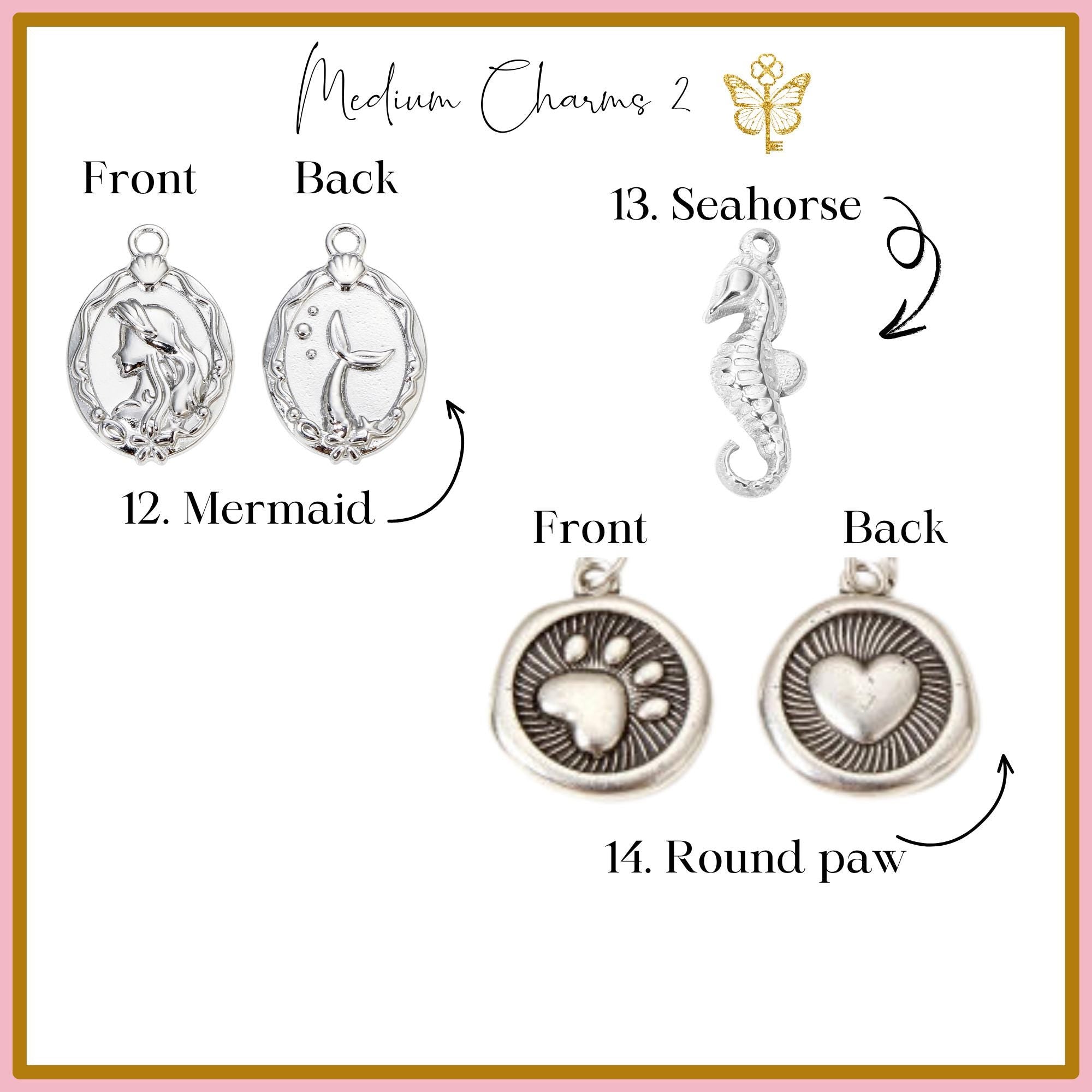 Personalised Charm Bracelet: Stainless Steel Chain, Custom Birthstones