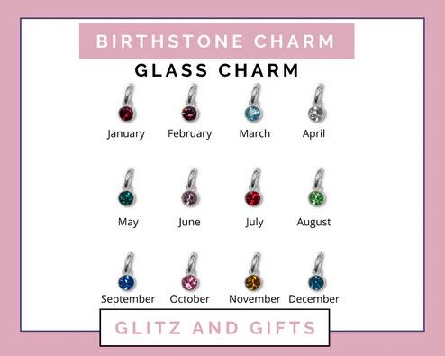 ADD ON SERVICE- Additional Sterling Silver Letter Charms or Birthstone Charm
