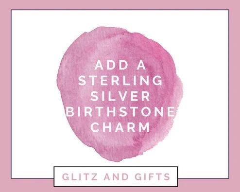 ADD ON SERVICE- Additional Sterling Silver Letter Charms or Birthstone Charm