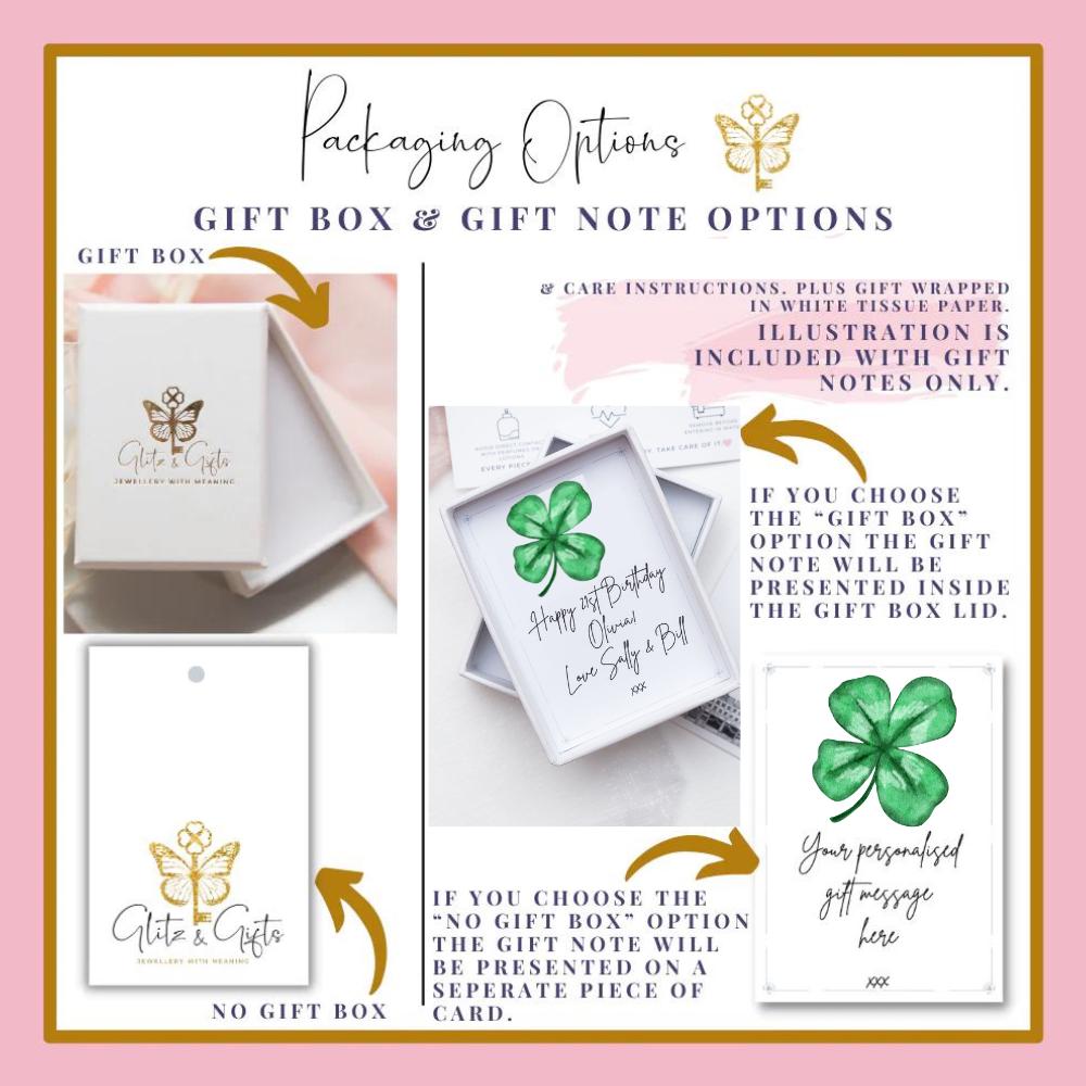 Personalised Four Leaf Clover Keyring