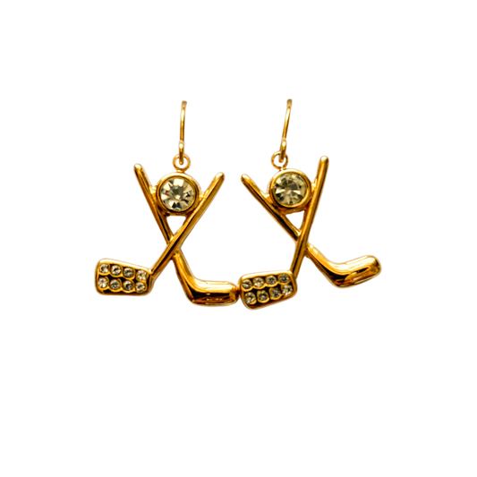 Golf Club Earrings
