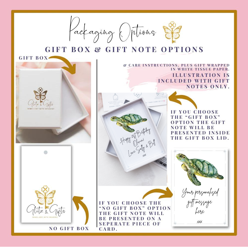 Personalised Turtle Charm