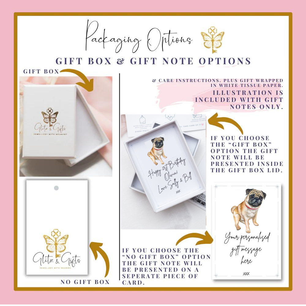 Personalised Pug Dog Keyring