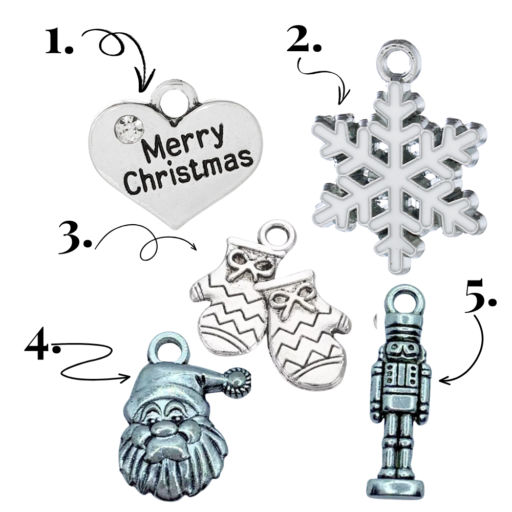 Christmas Charm Add-On: Santa Claus, Mittens, Snowflakes, Nutcrackers, & Merry Christmas'