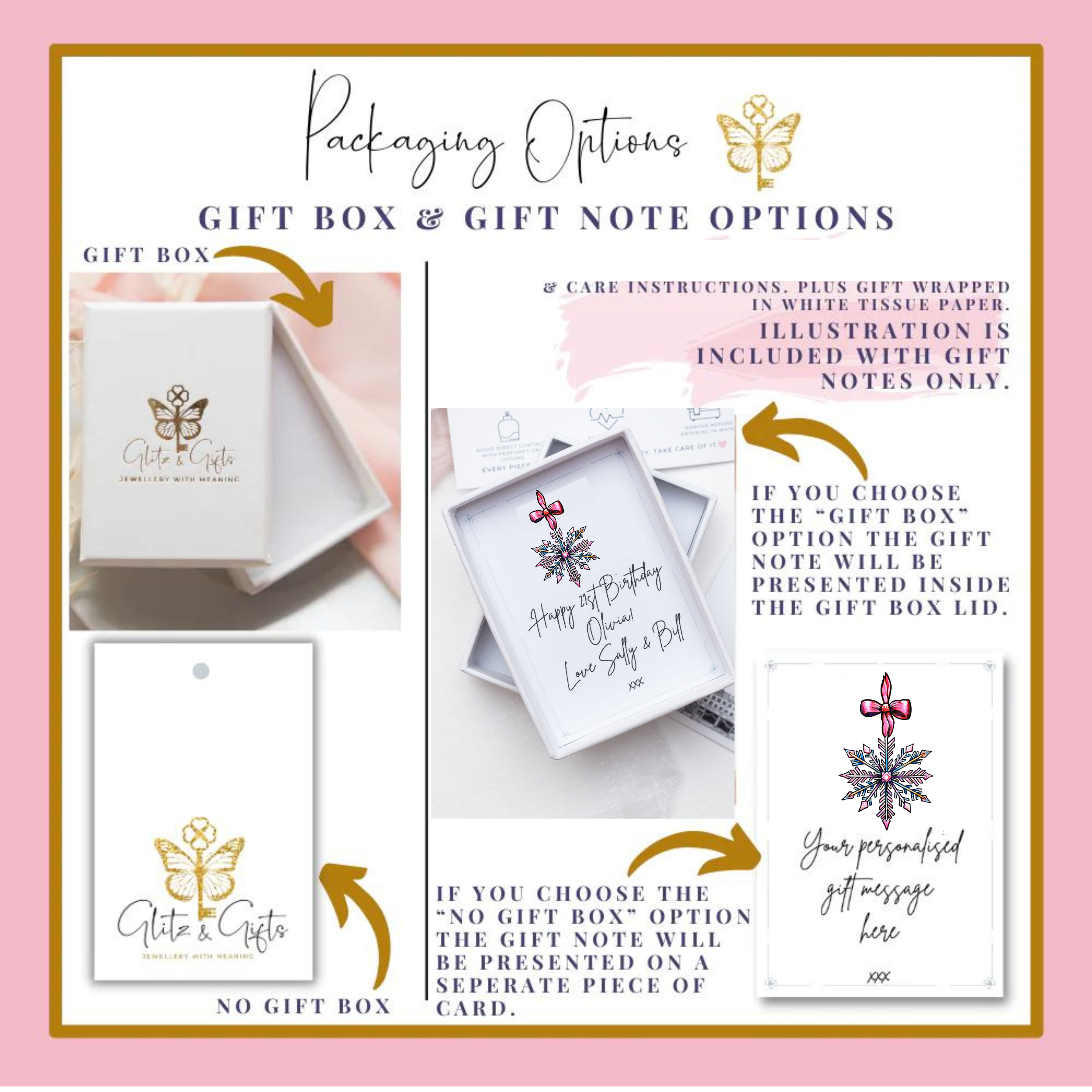 Personalised Snowflake Keyring