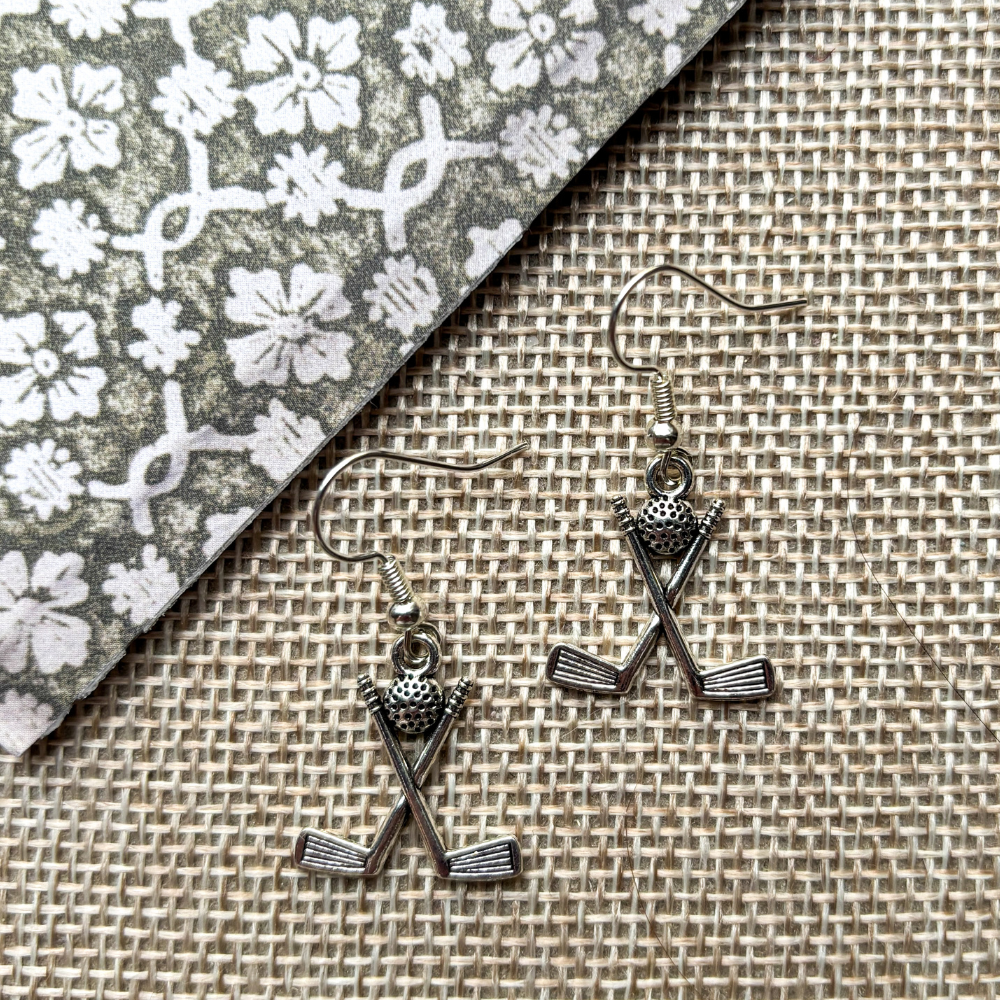 Golf Club Simply Charm Earrings