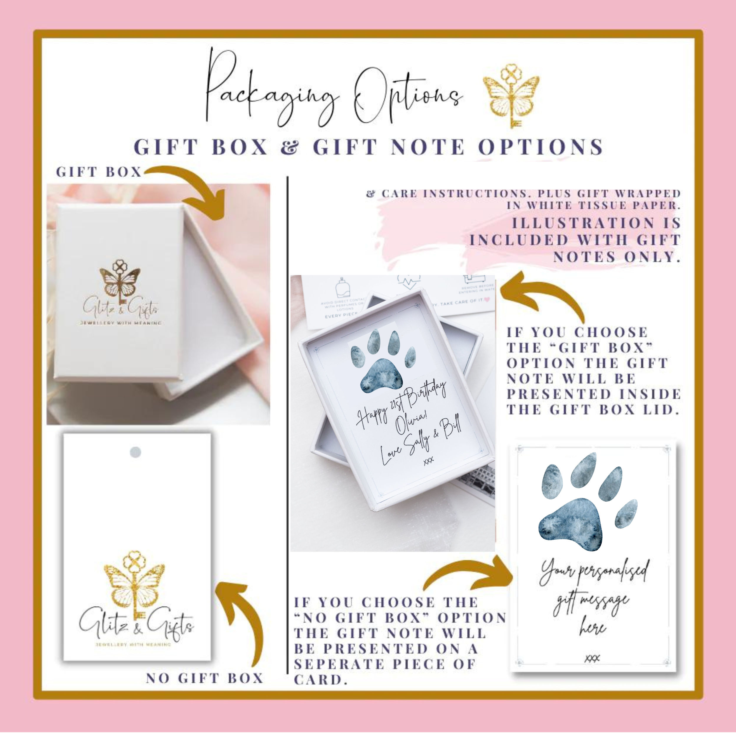 Personalised Paw Print Keyring